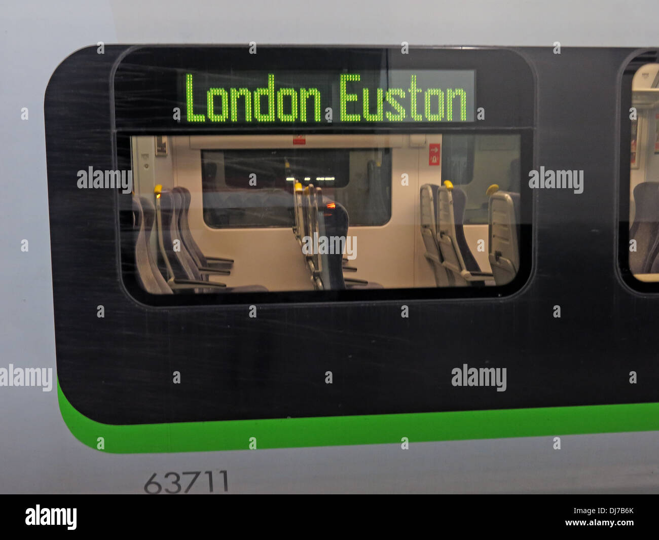 London Midland Railway Coach 63711, at London Euston train station England UK Stock Photo