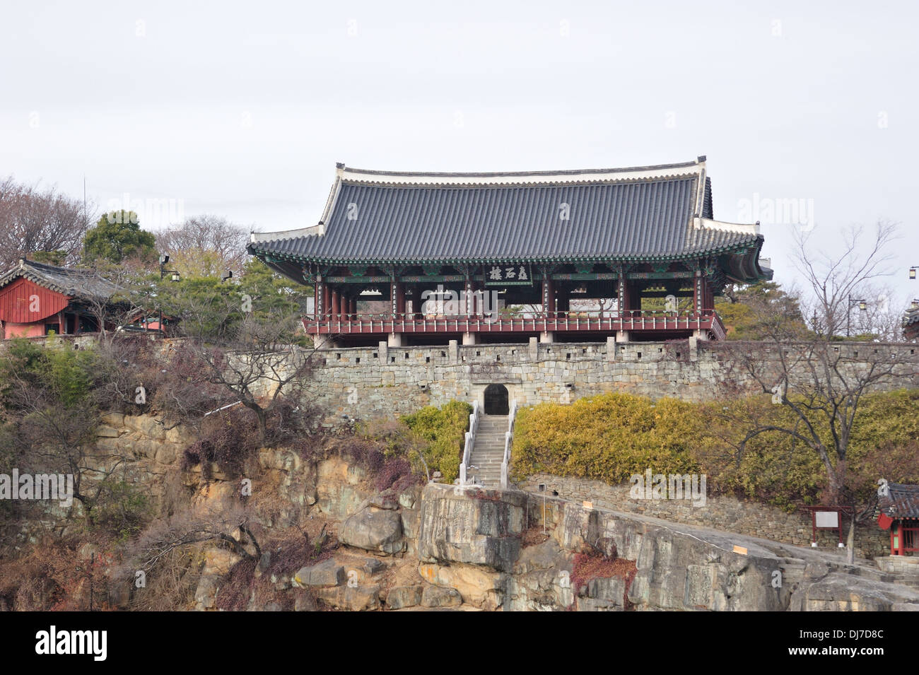 Korean Traditional Architecture, ChokSeongru, in Jinju, Korea Stock ...