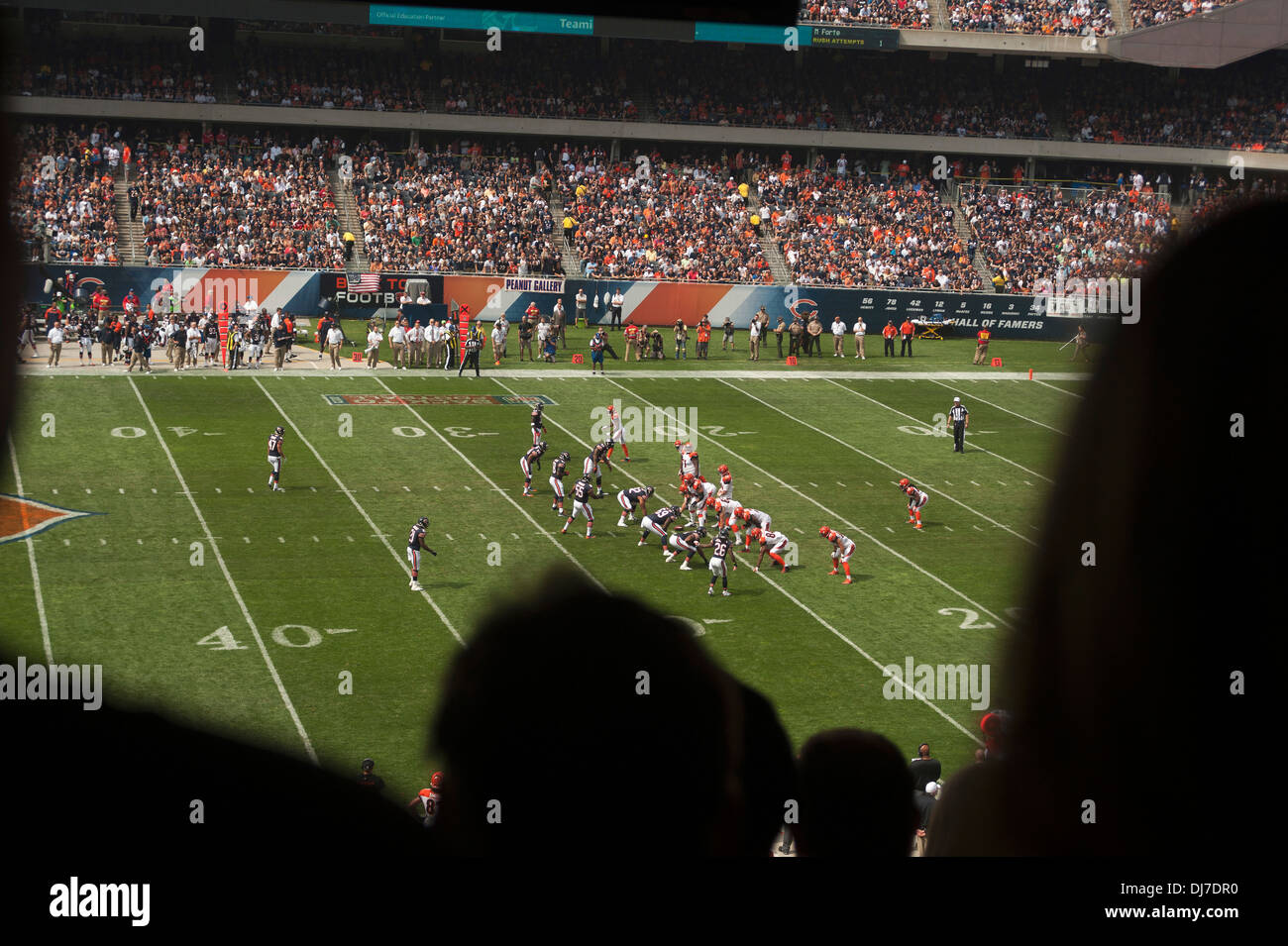 Chicago Bears National Football League fans watch opening day game v  Cincinnati Bengals, Soldier Field, Chicago, Illinois, USA Stock Photo -  Alamy