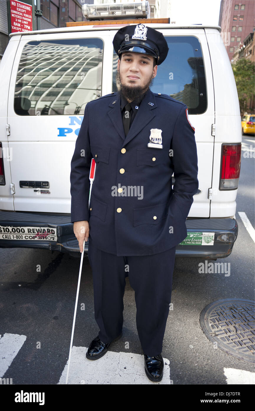 Annual Muslim Day Parade, New York City, 2012. Muslim, New York Department of Corrections officer. Stock Photo