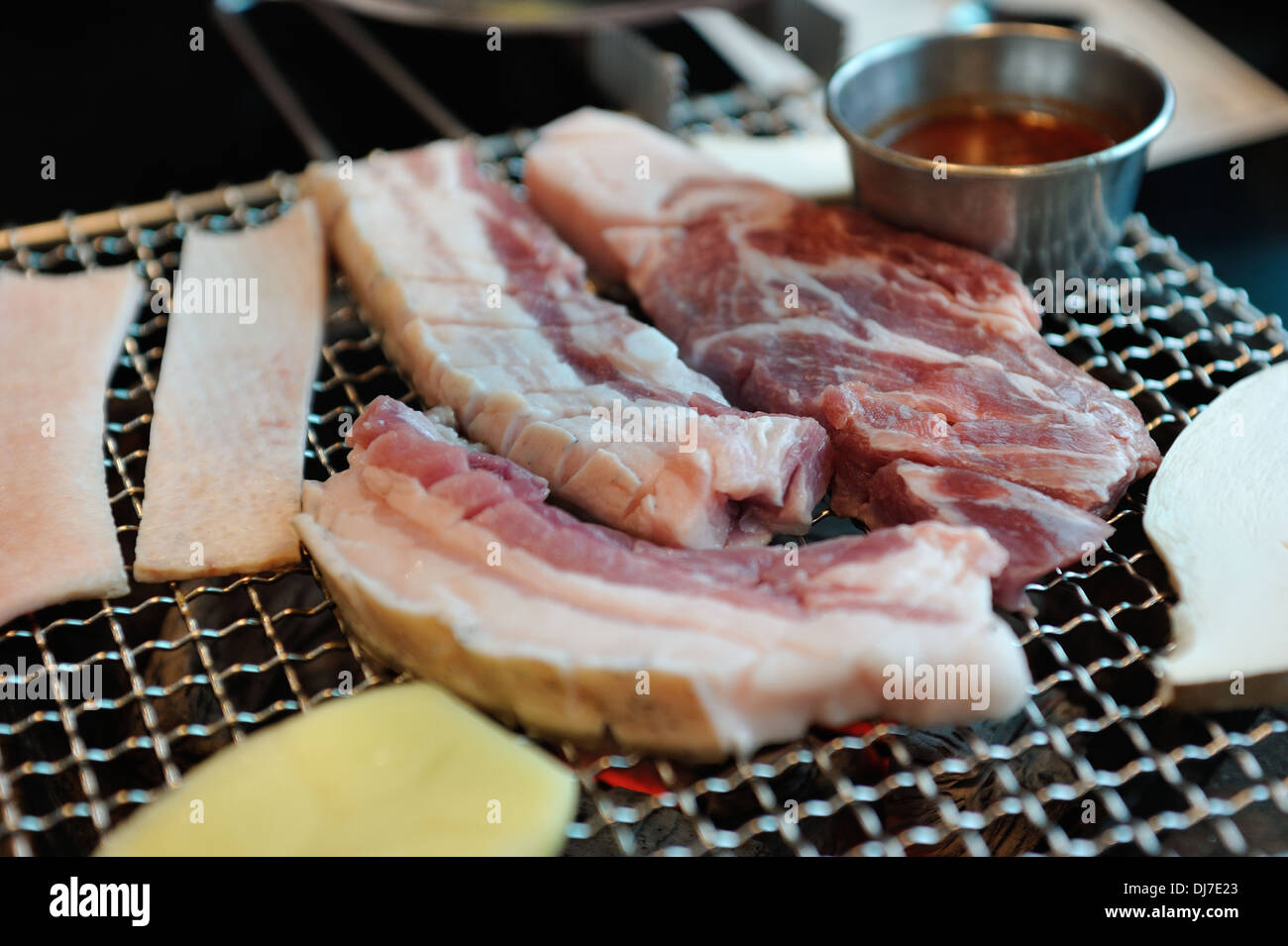 Pork, Jeju Island Black pig Stock Photo