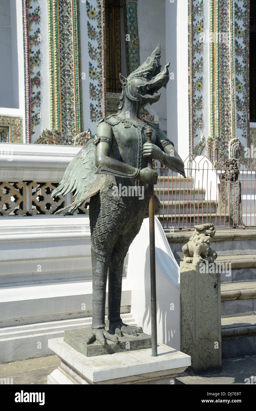 Statue in Emerald Temple Stock Photo