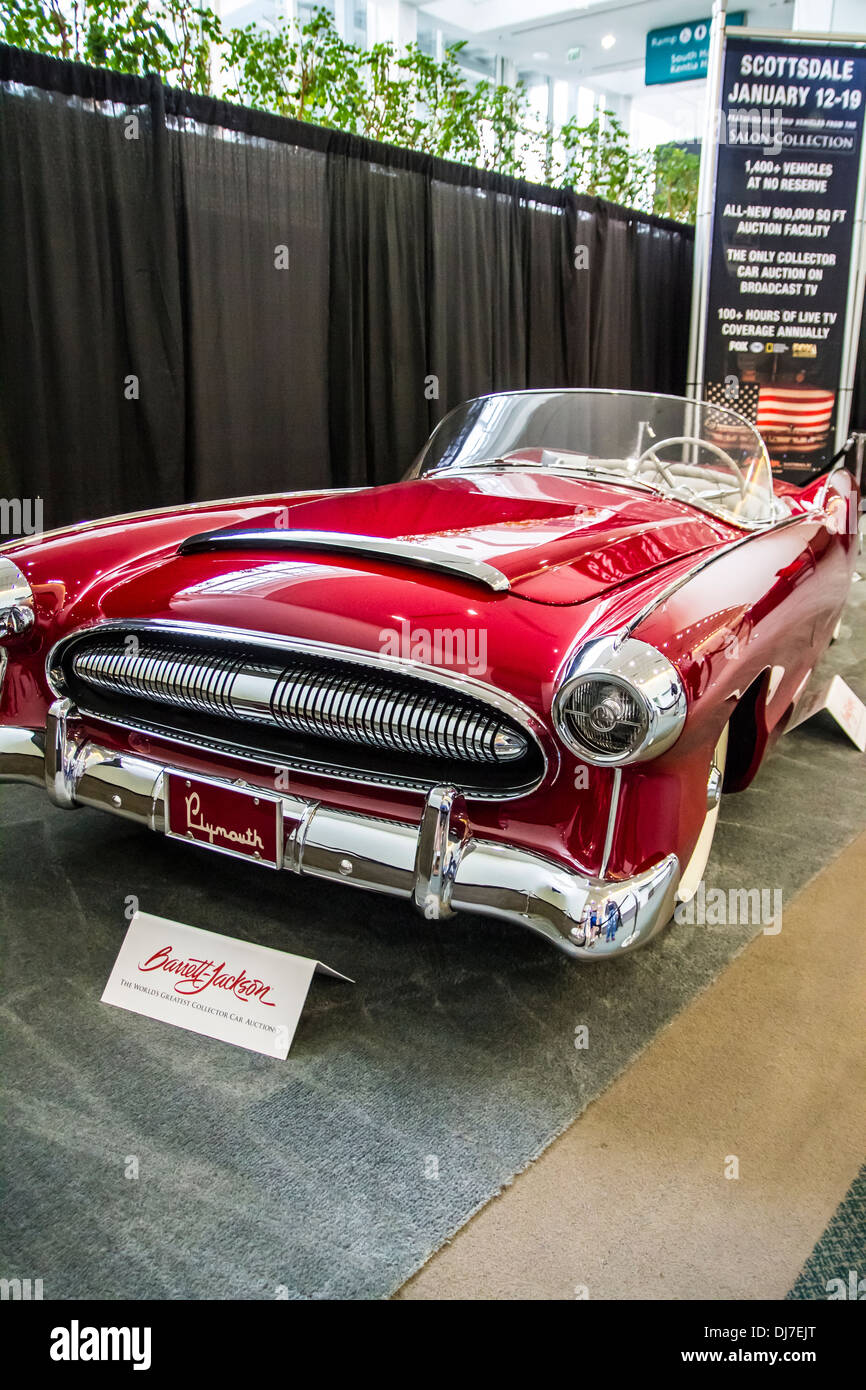 The 1954 Plymouth Belmont at the 2013 Los Angeles International Auto Show Stock Photo