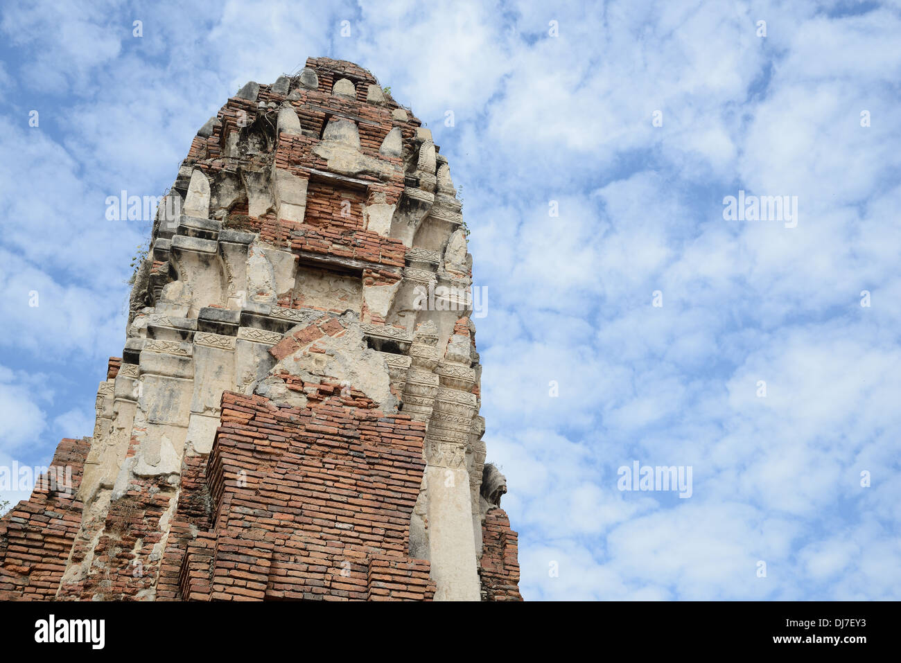 Top of Pagoda in Wat Phra Mahathat Stock Photo