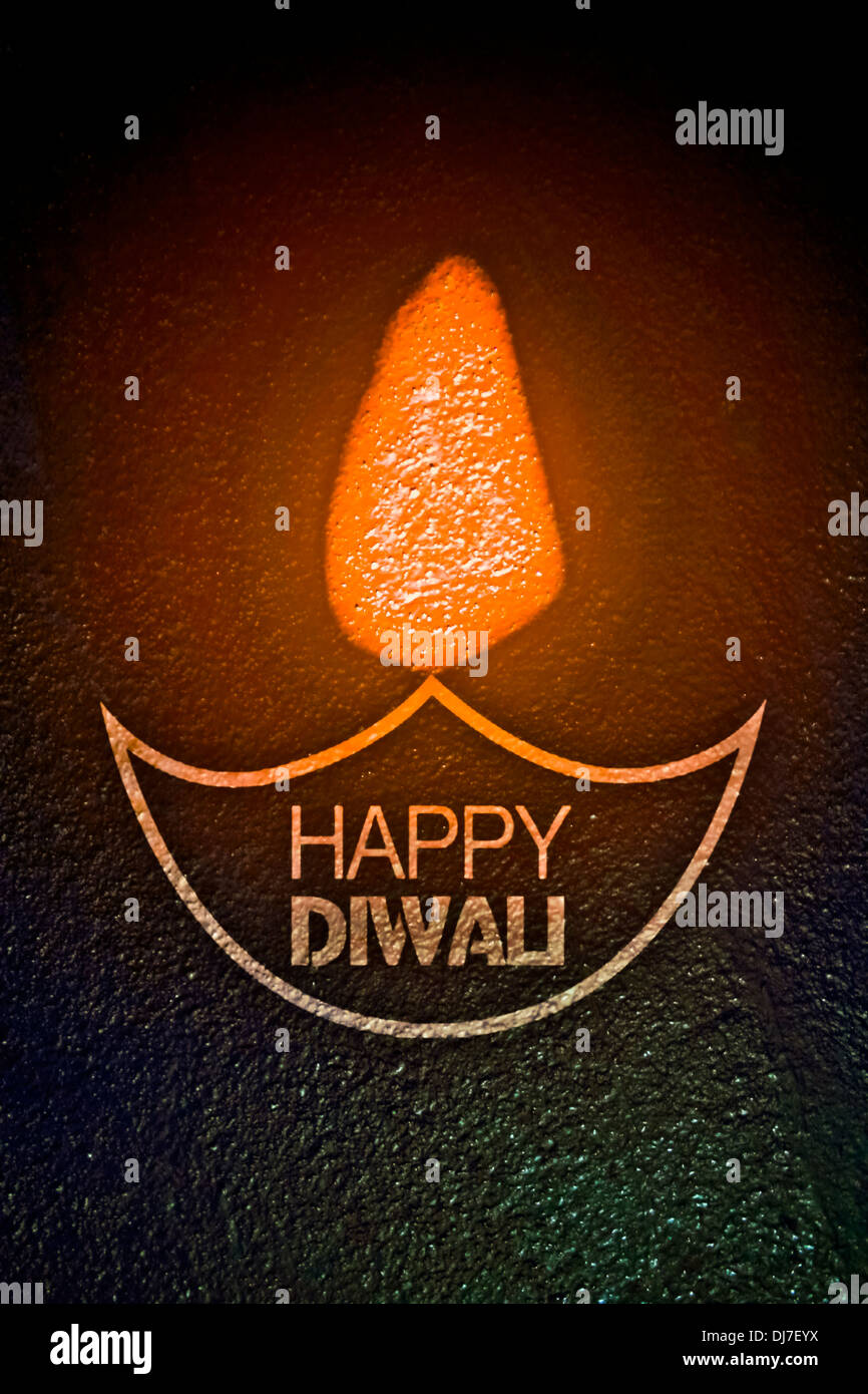 Abstract Light In Form Of Diya, Concept Stock Photo - Alamy