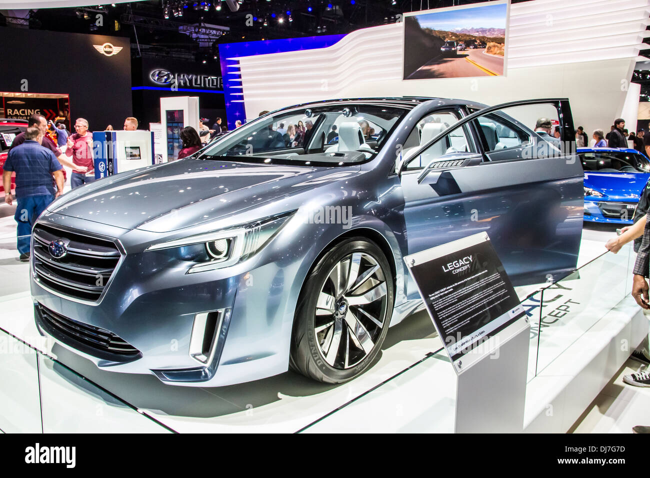 The Subaru Legacy concept car at the 2013 Los Angeles International Auto Show Stock Photo