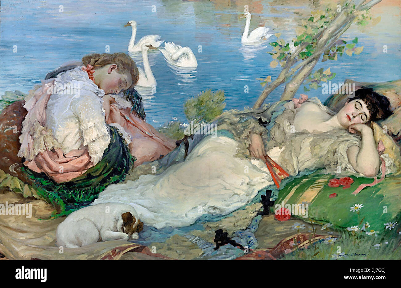 Rupert Bunny, Endormies. Circa 1904. Oil on canvas. National Gallery of ...