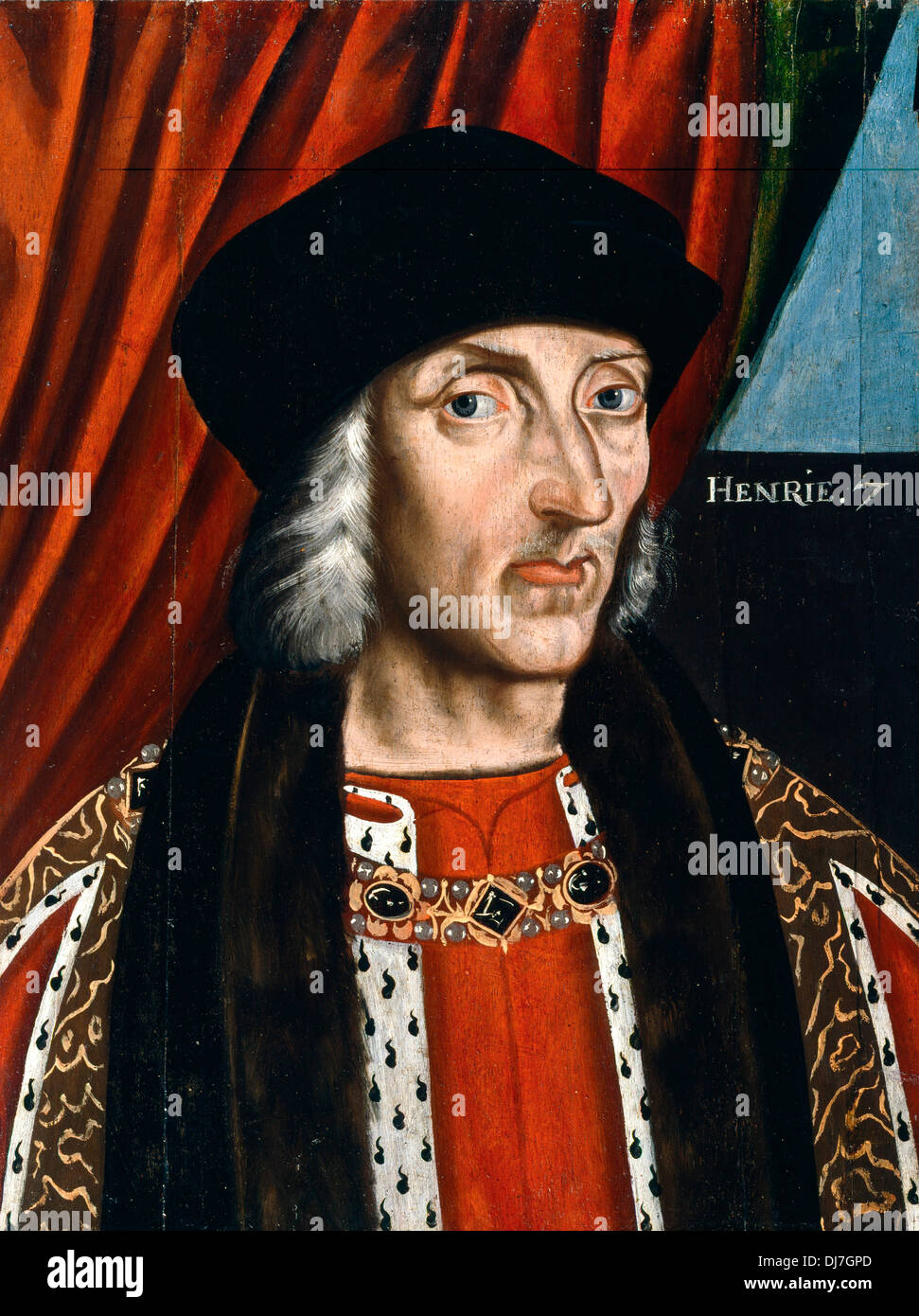 British School. Henry VII. Circa 1626. Oil on panel. Dulwich Picture Gallery, London. Stock Photo
