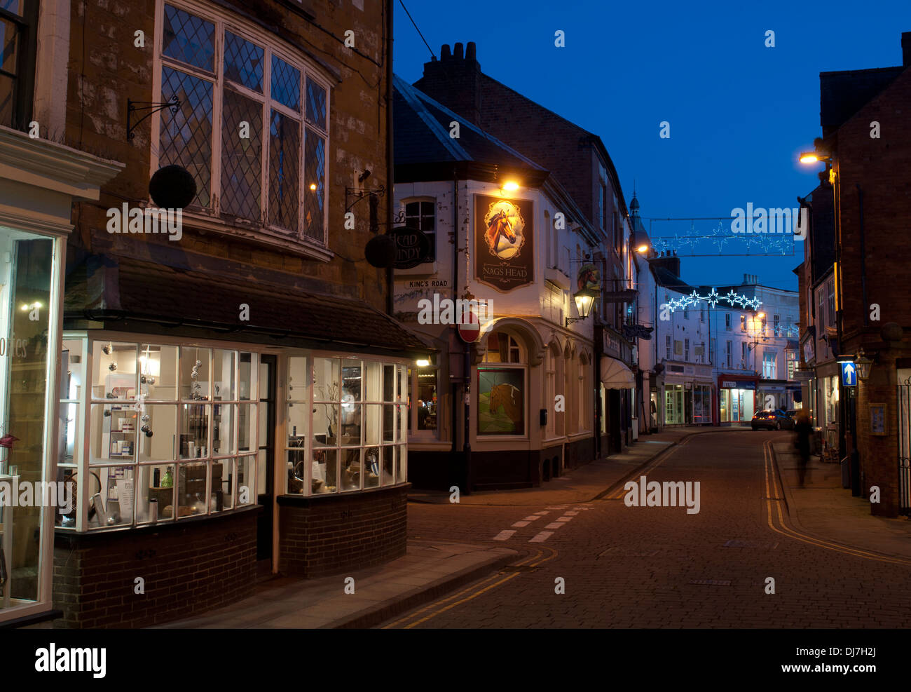 Church Street, Market Harborough, Leicestershire, England, UK Stock Photo