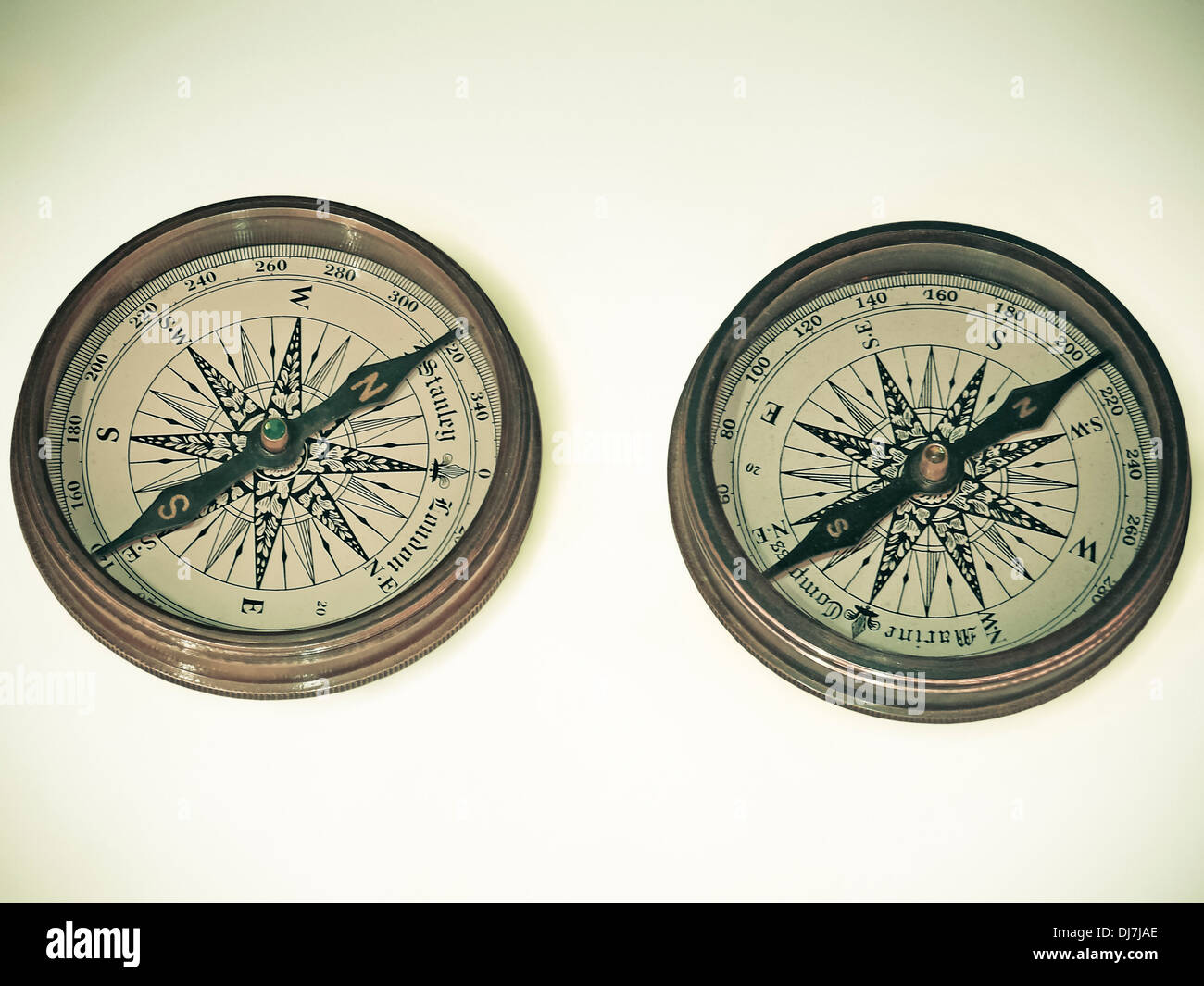 Compass navigation Stock Photo