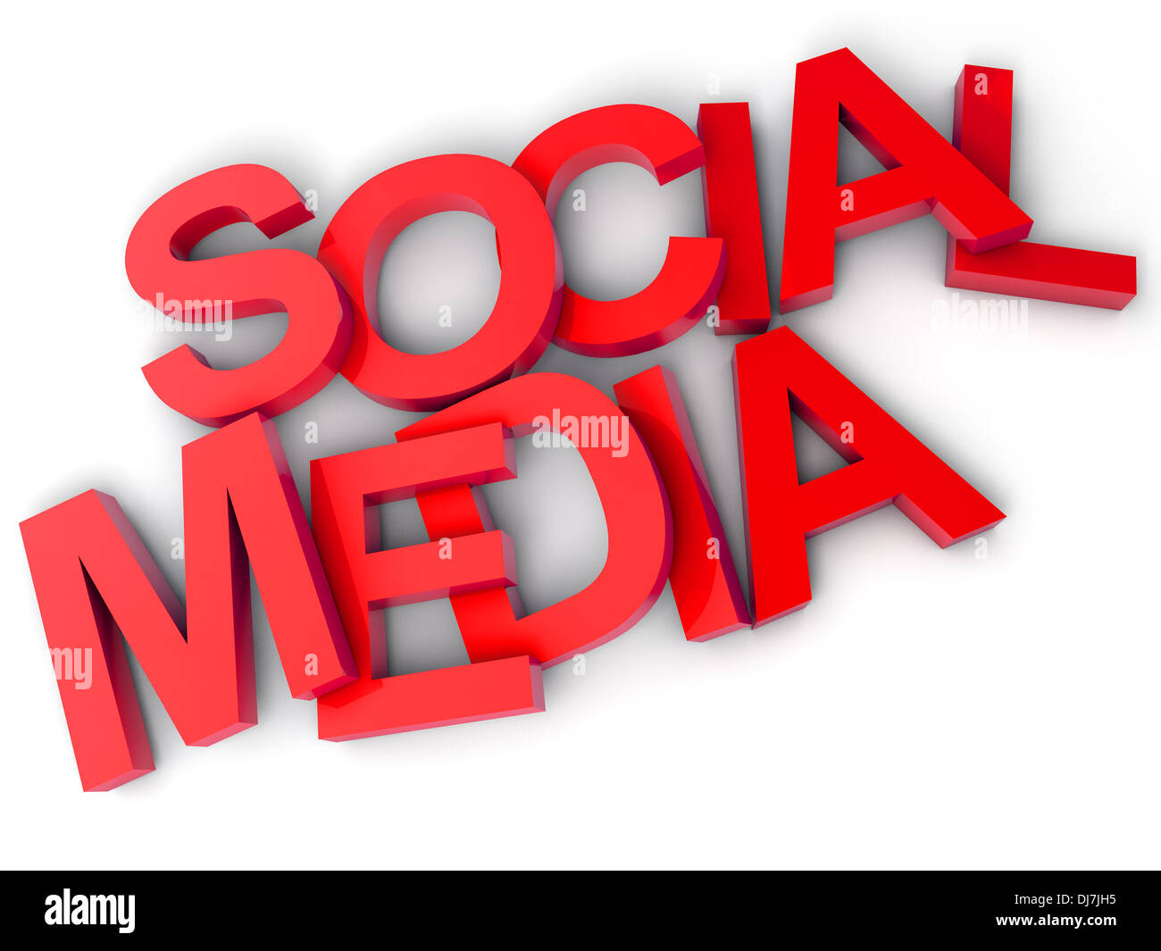 Social Media over white background Stock Photo - Alamy