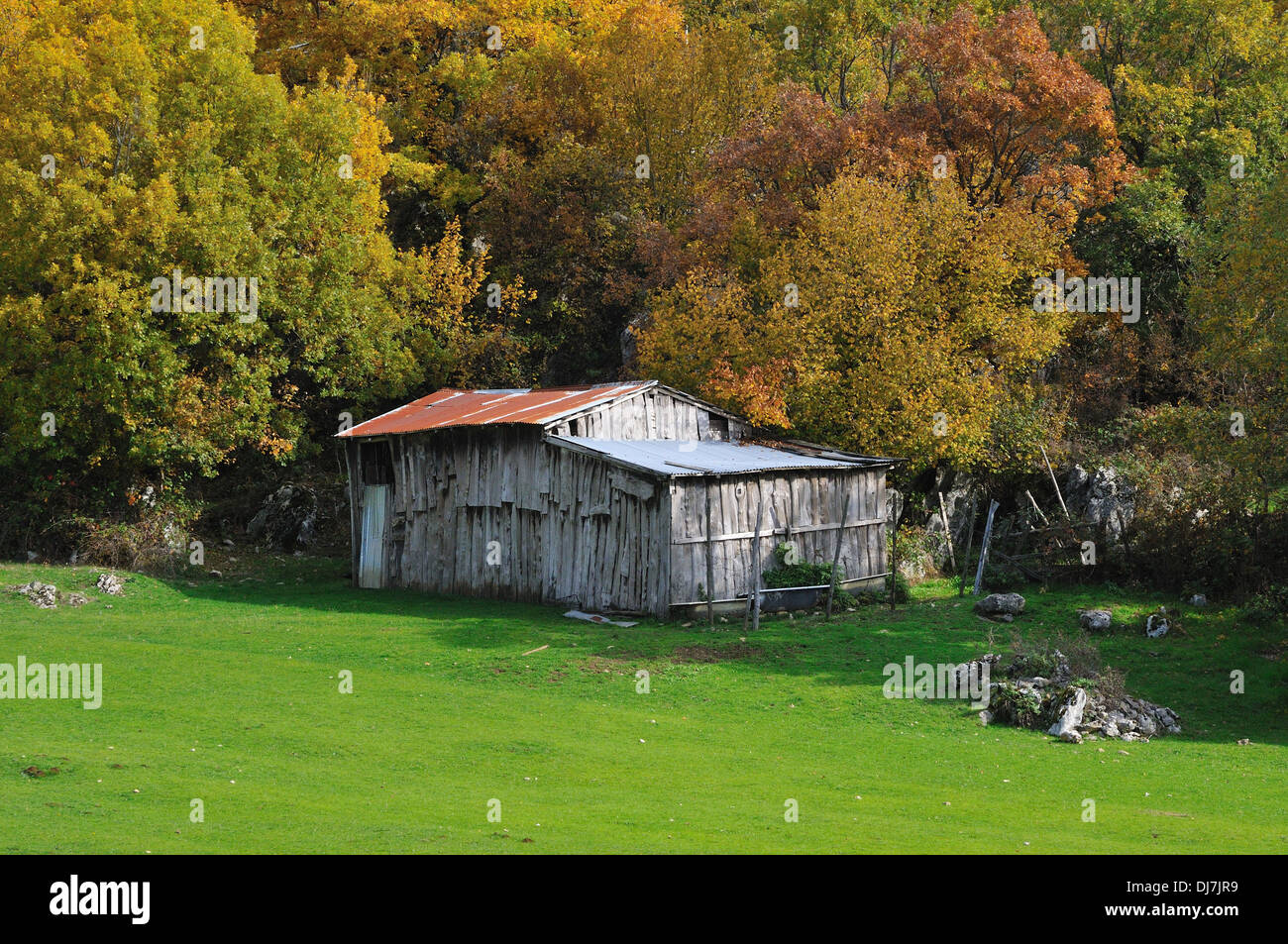 House in Autumn Pescorocchiano (Rieti) by andrea quercioli Stock Photo