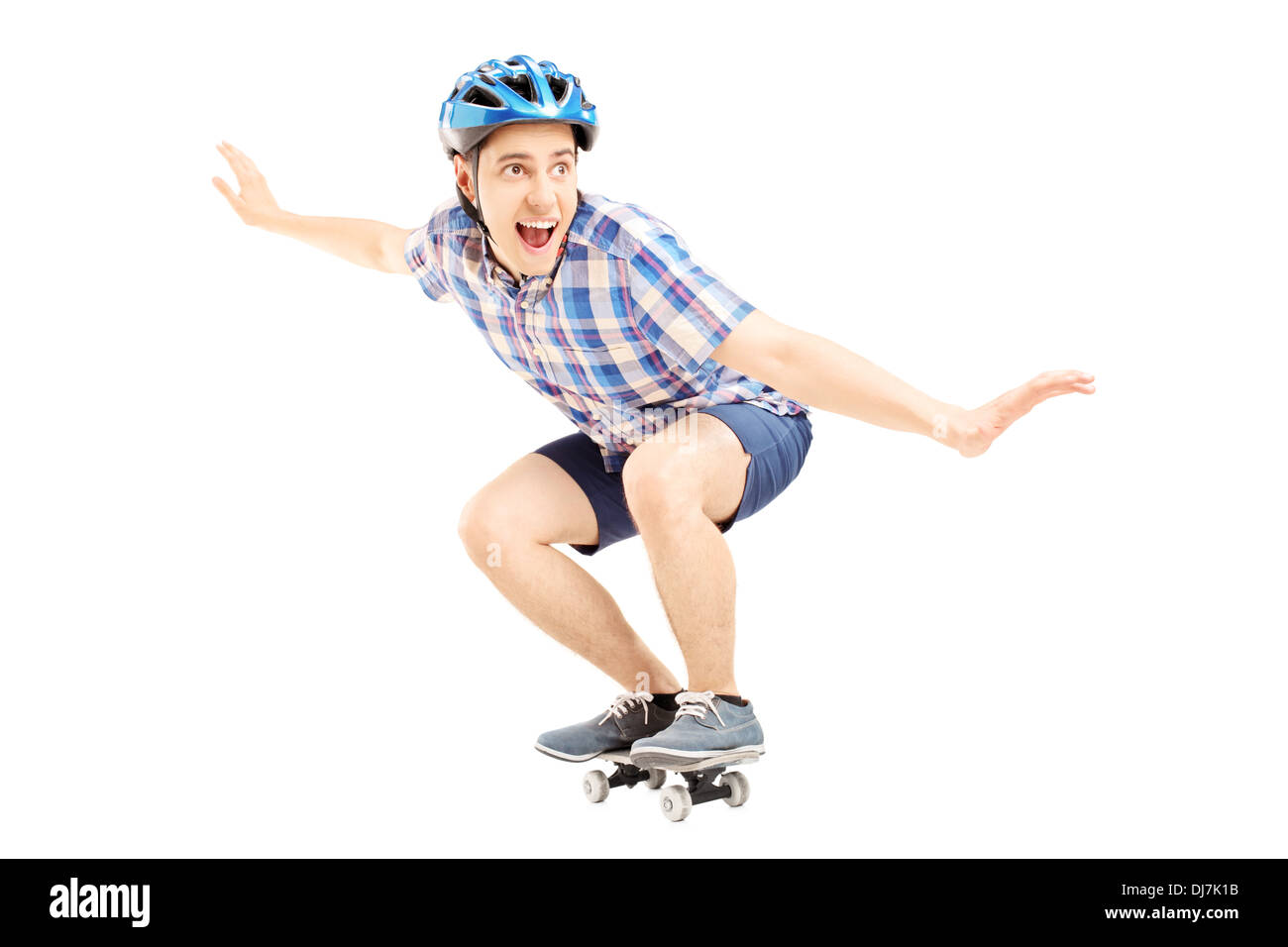 Skateboarder helmet speed Cut Out Stock Images & Pictures Alamy