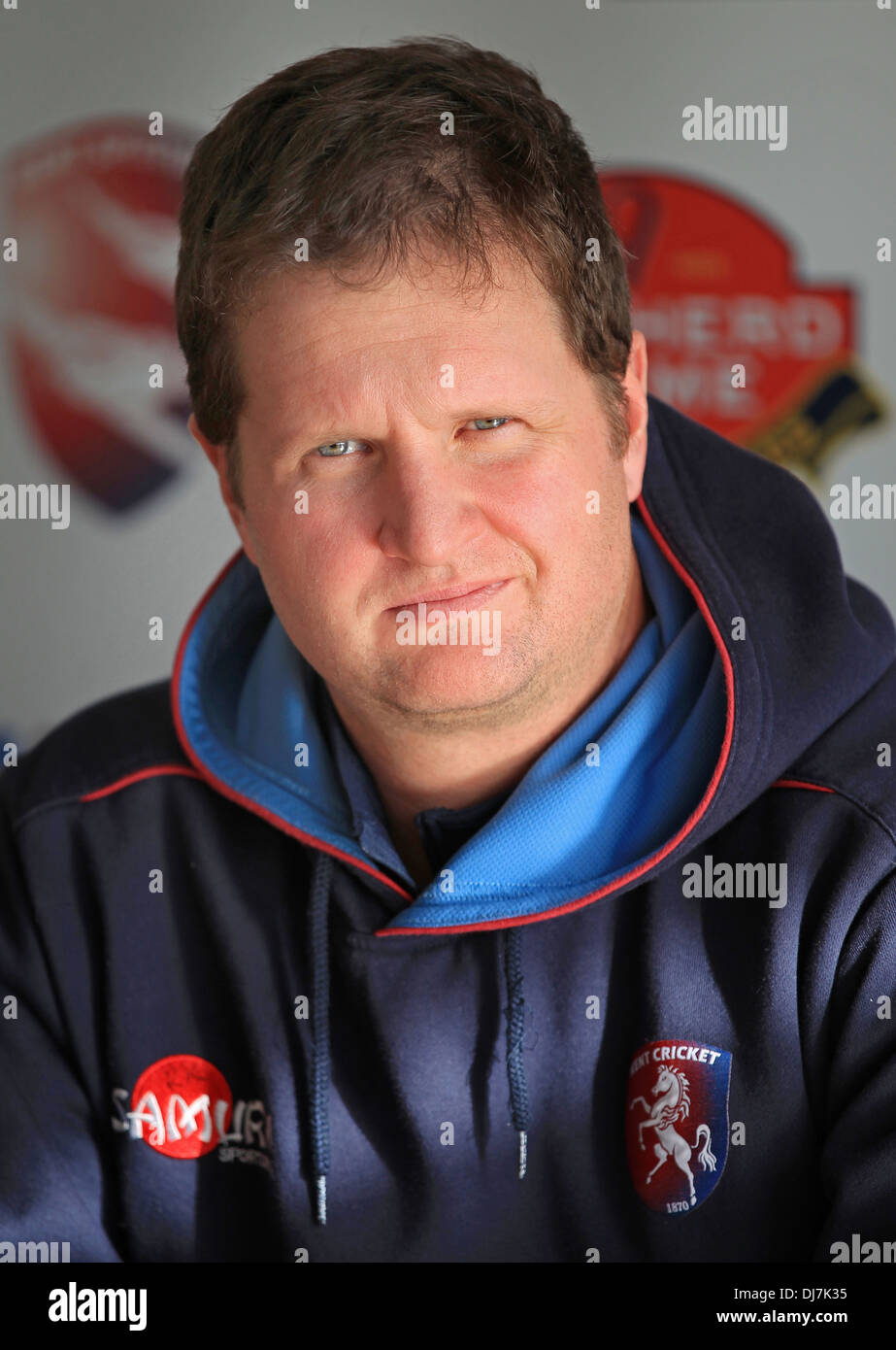 Kent's Rob Key at the Kent County Cricket Club press conference held to unveil him as captain for the 2014 season. Stock Photo