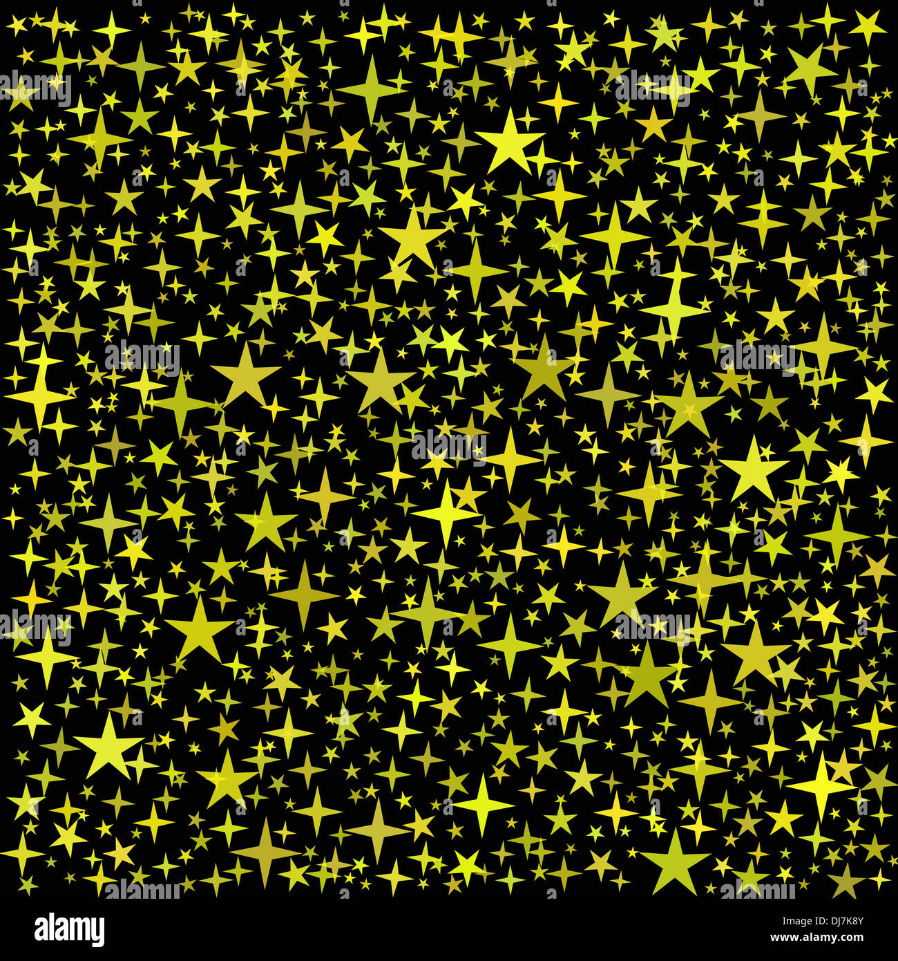 Golden Stars Background Stock Photo