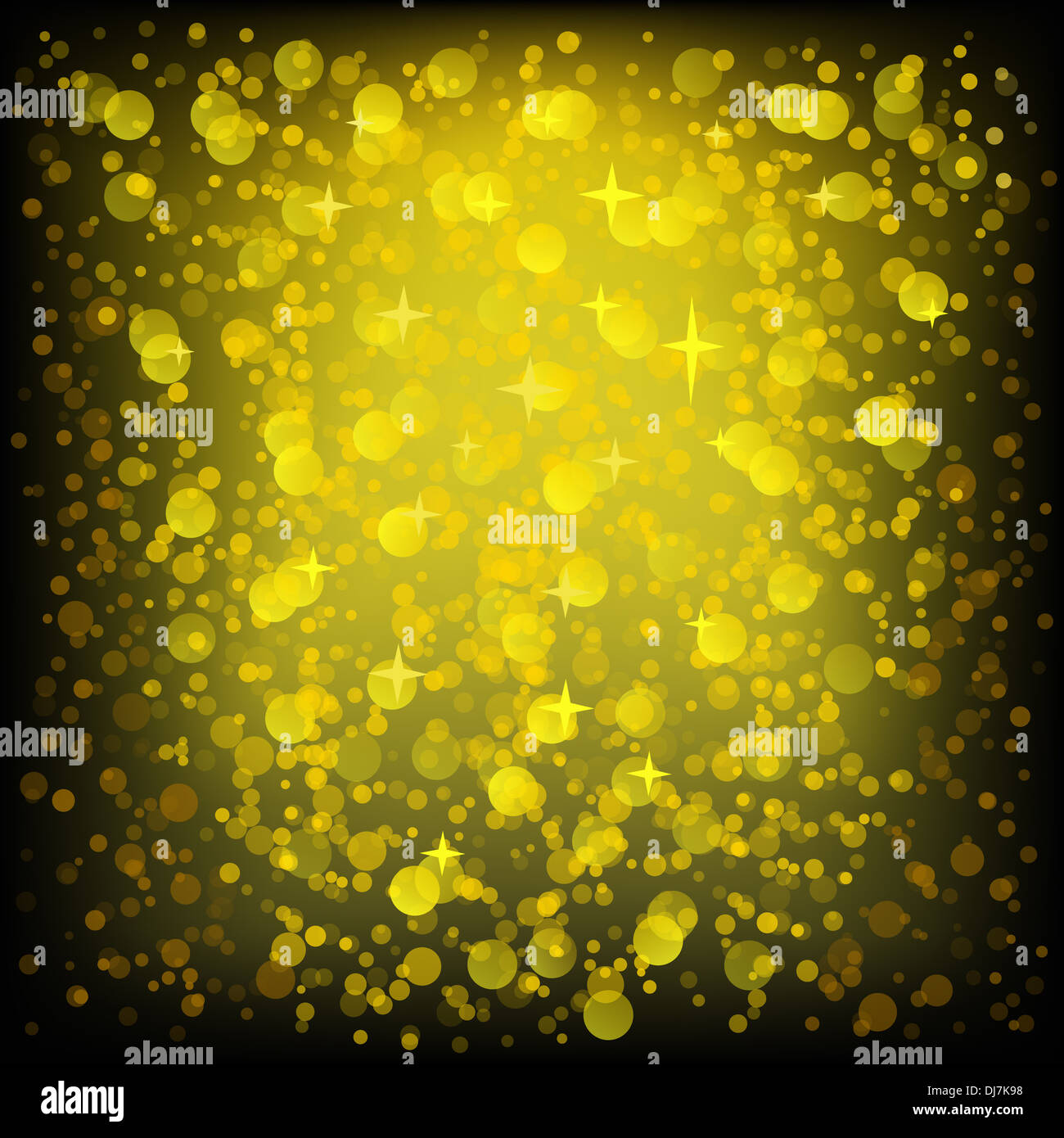 Golden Glittering Background Stock Photo