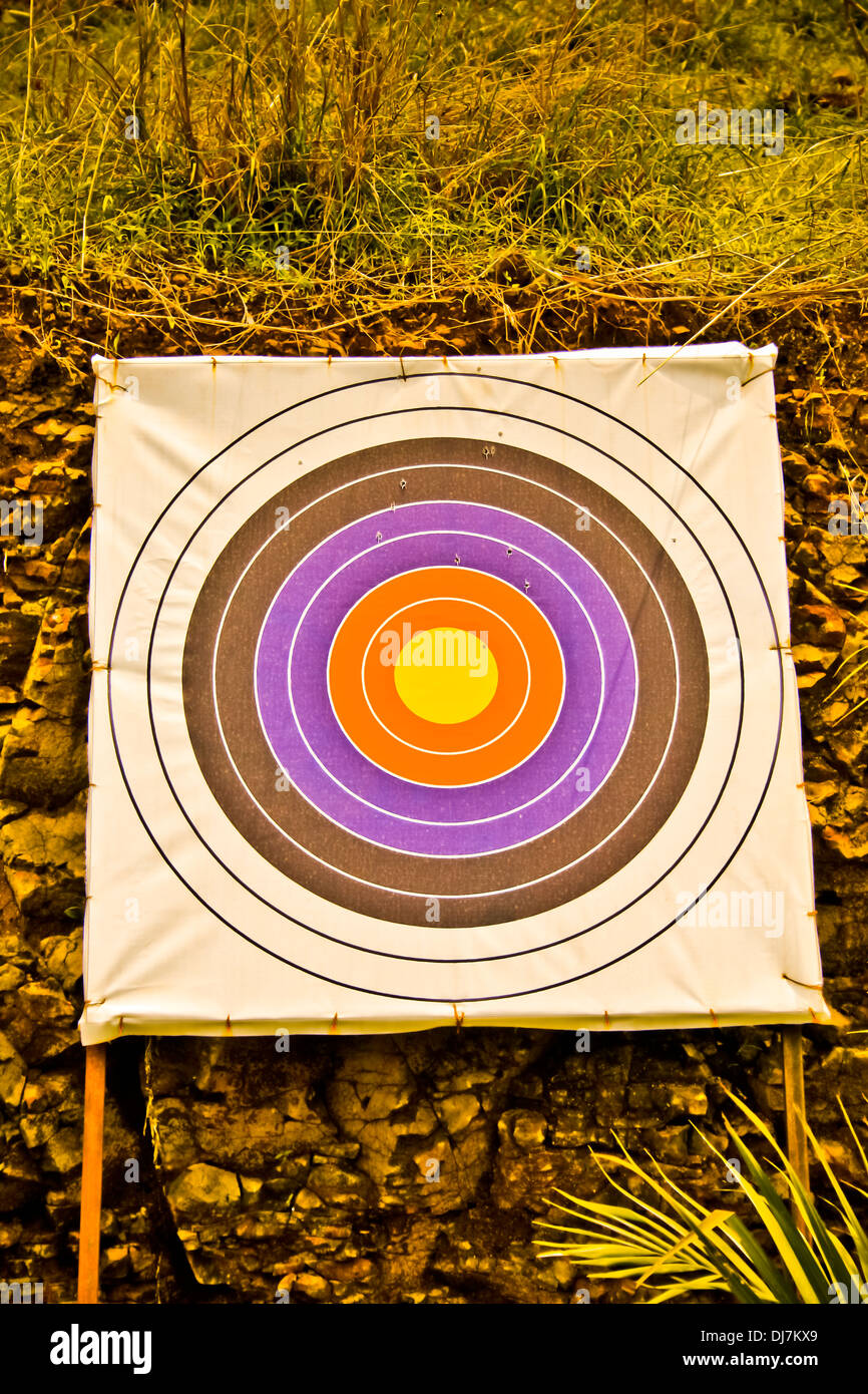 Archery Board, Shooting Targets Stock Photo