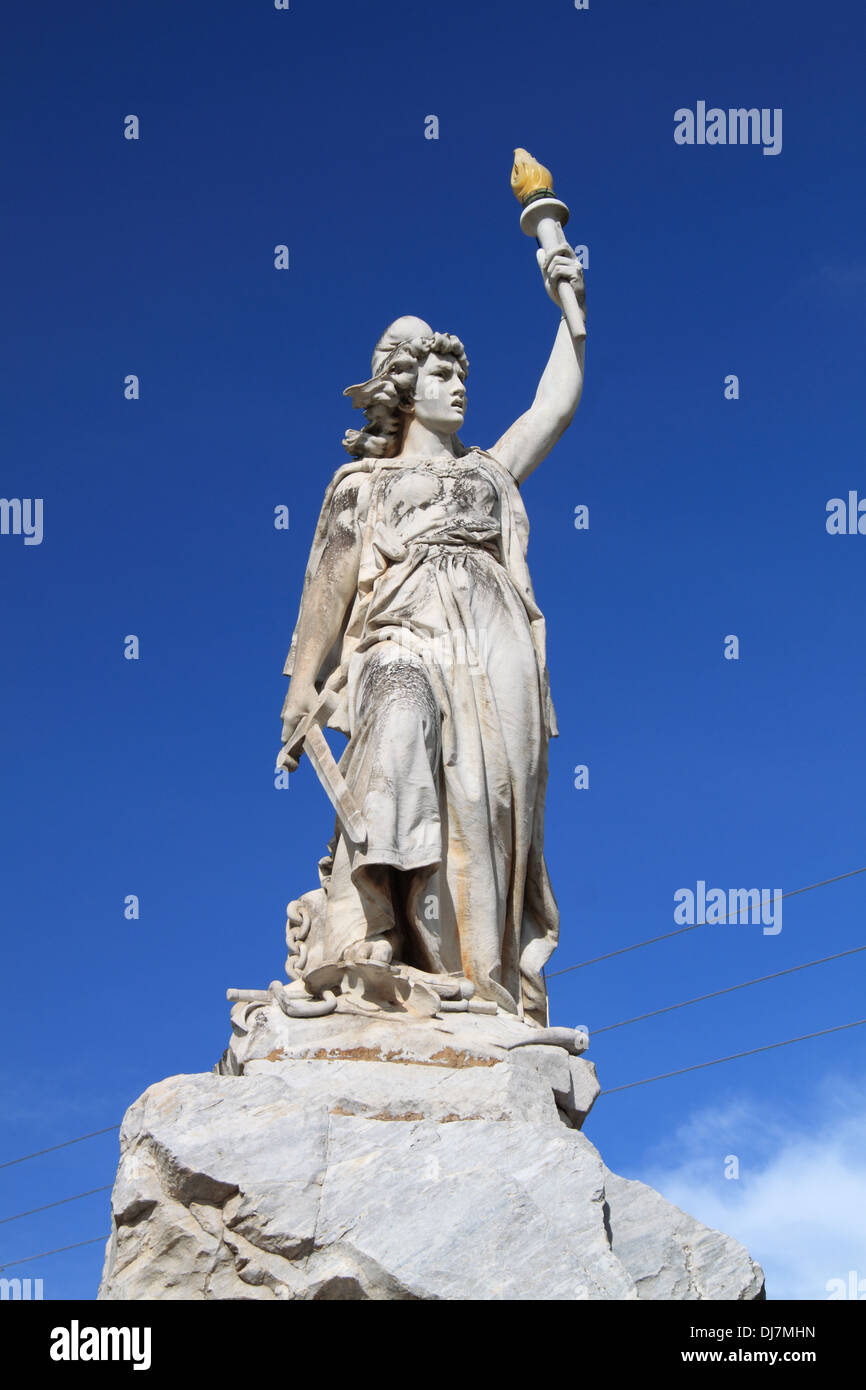Estatua de la Libertad (Statue of Liberty), Remedios, Villa Clara province, Cuba, Caribbean Sea, Central America Stock Photo