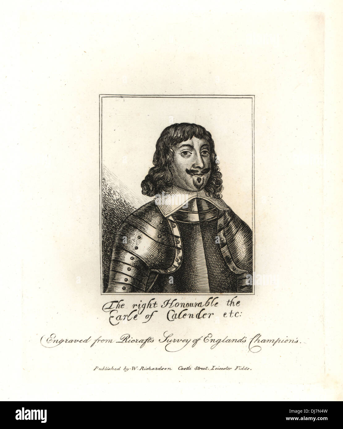 James Livingston, Earl of Callendar. Stock Photo