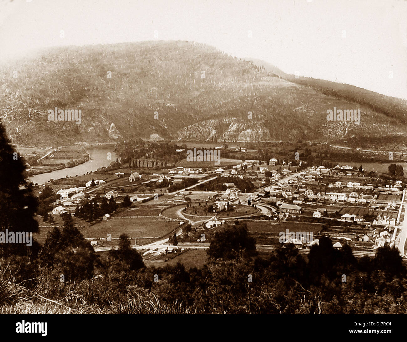 Tasmania New Norfolk pre 1900 Stock Photo