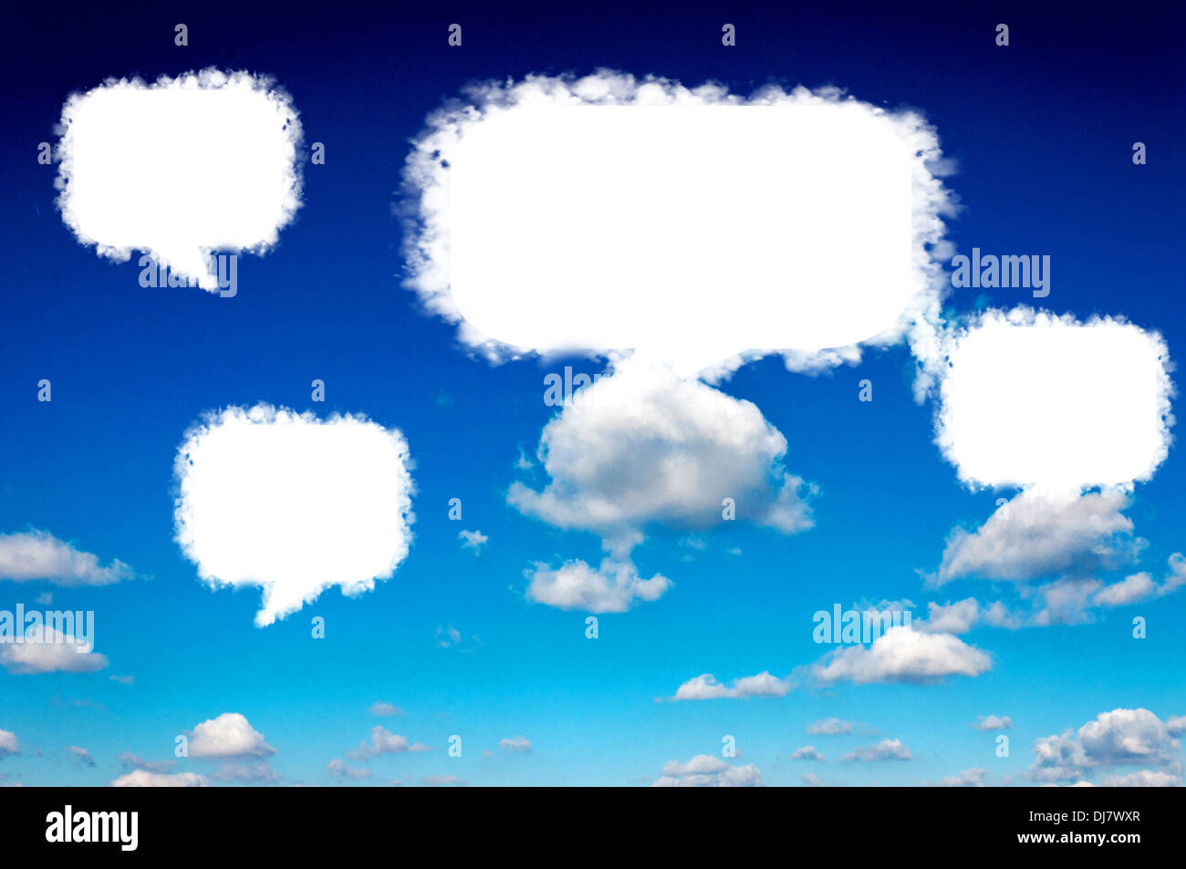 Blue speech bubble icon text hi-res stock photography and images - Alamy