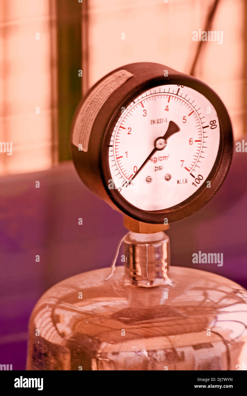 Pressure Gages Stock Photo