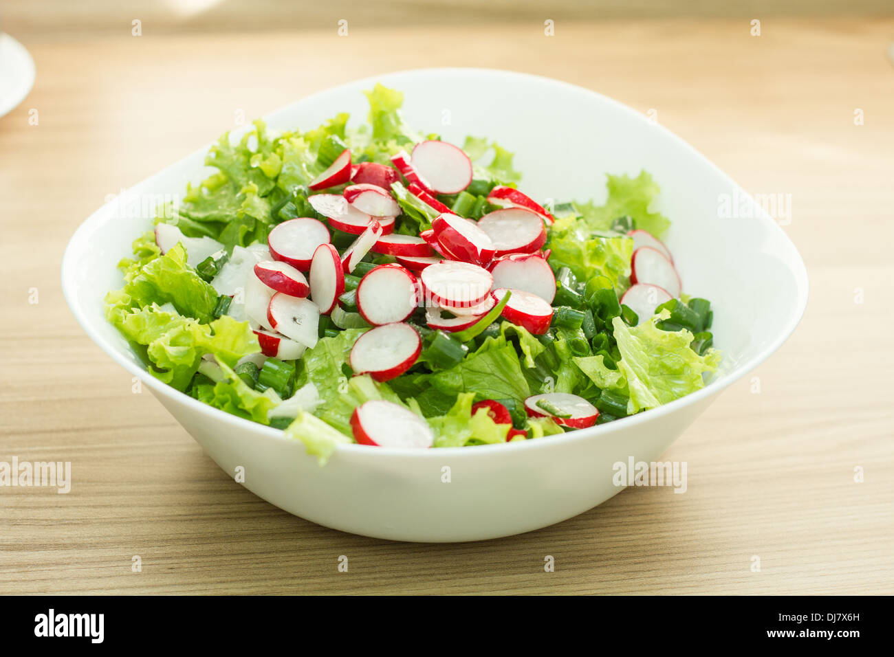 Healthy food fresh green salad. Stock Photo