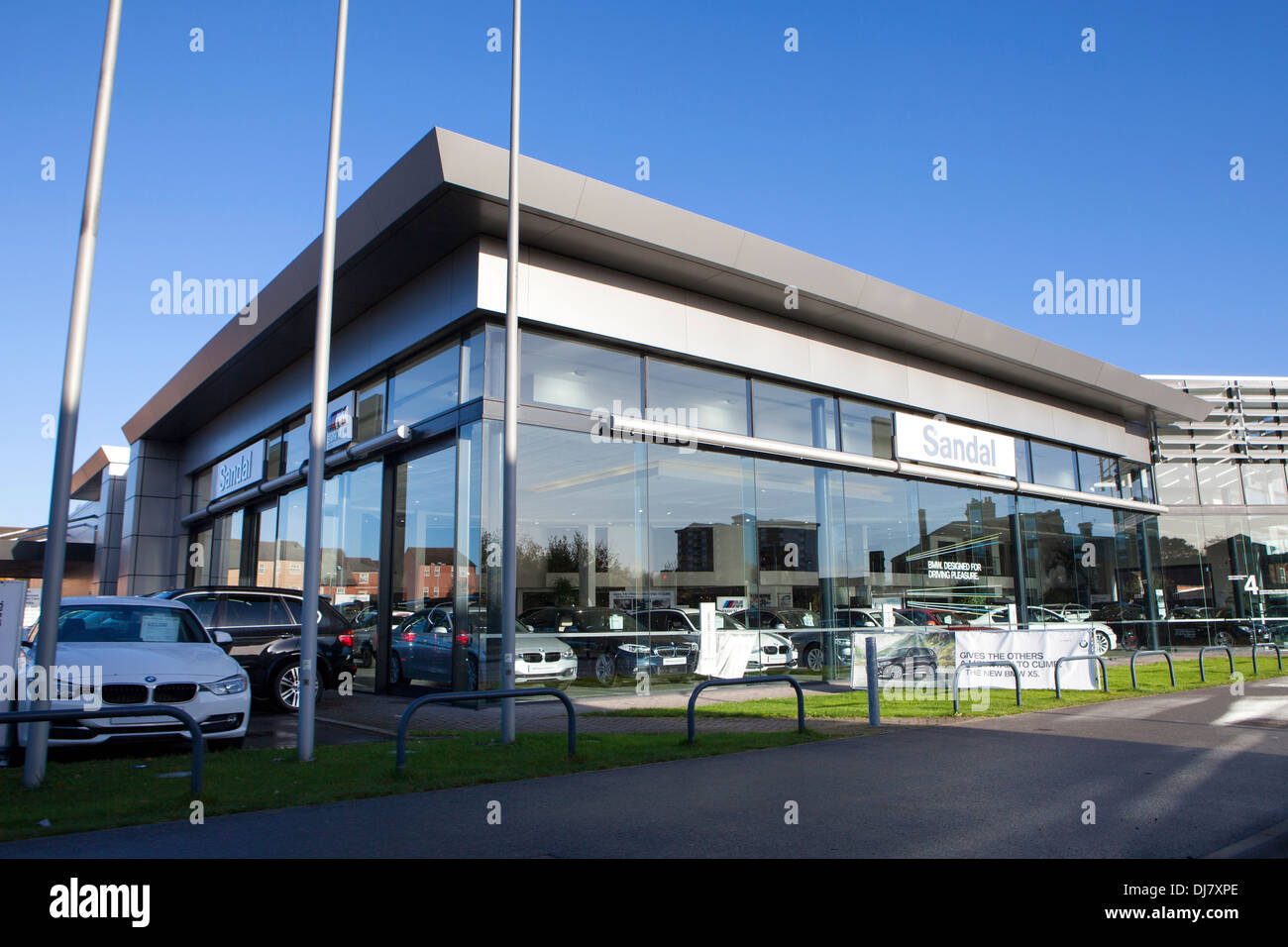 BMW Mini Sandal car showroom in Wakefield Stock Photo Alamy