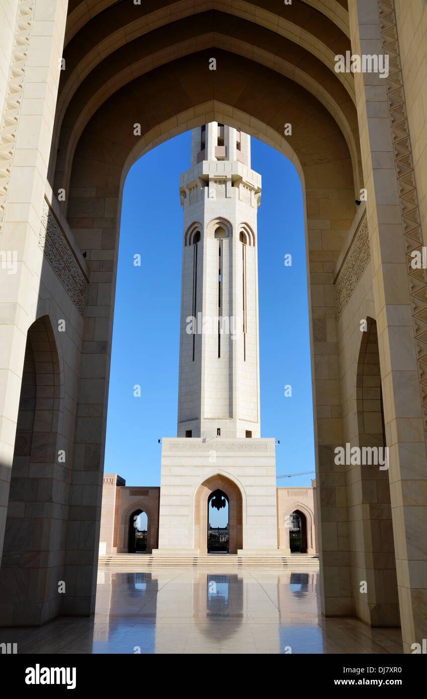 the grand mosque of muscat in oman Stock Photo