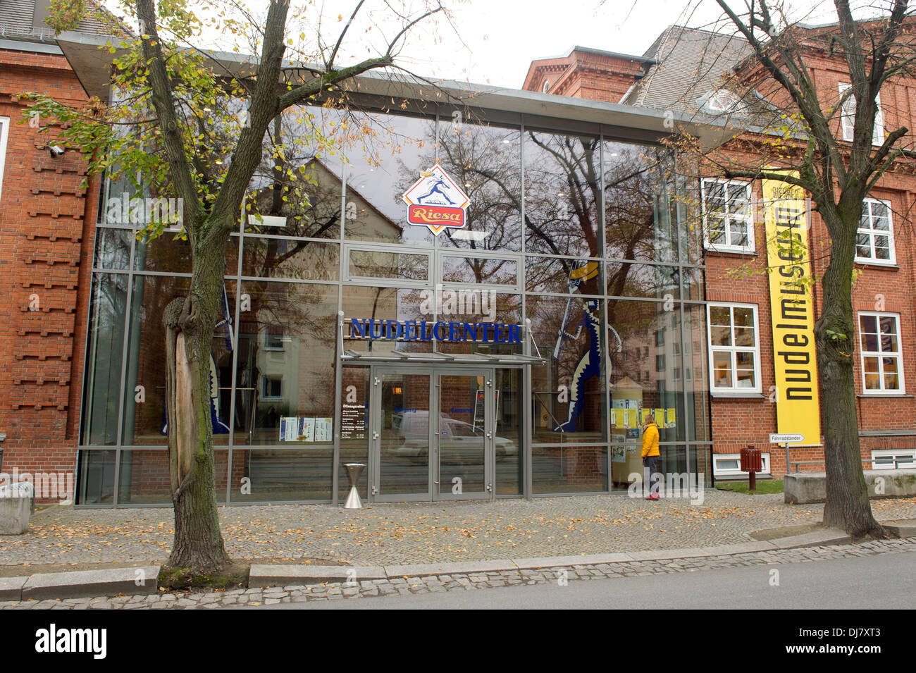 Riesa, Germany. 18th Nov, 2013. The pasta center with pasta museum of pasta manufacturer Riesa GmbH in Riesa, Germany, 18 November 2013. Photo: SEBASTIAN KAHNERT/dpa/Alamy Live News Stock Photo