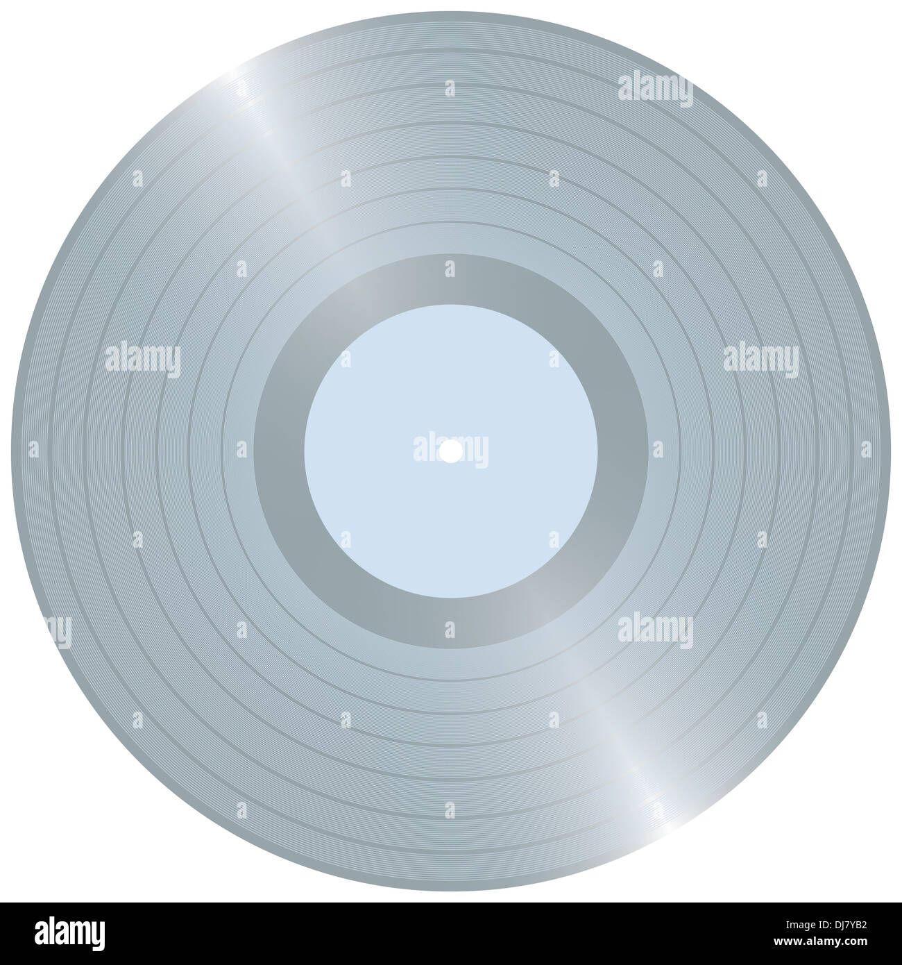 Blank Platinium LP vinyl record illustration Stock Photo - Alamy