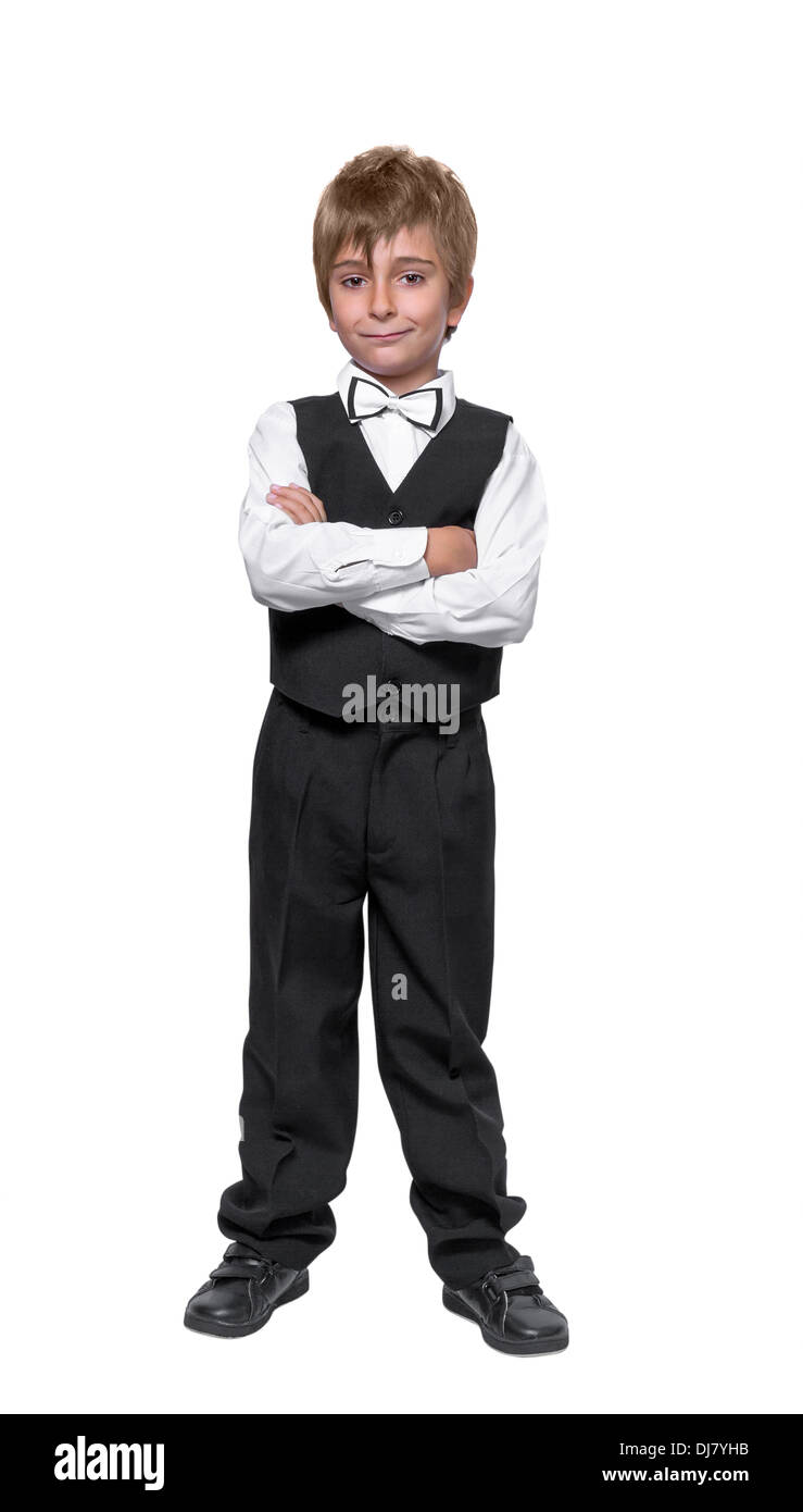 little boy in a tuxedo, isolate on white background Stock Photo Alamy
