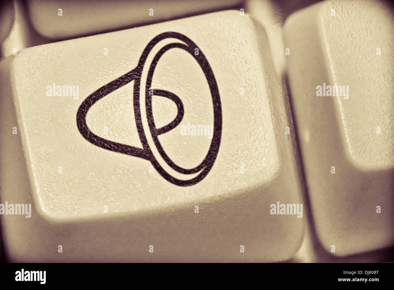 Computer key with Speaker sign Stock Photo Alamy