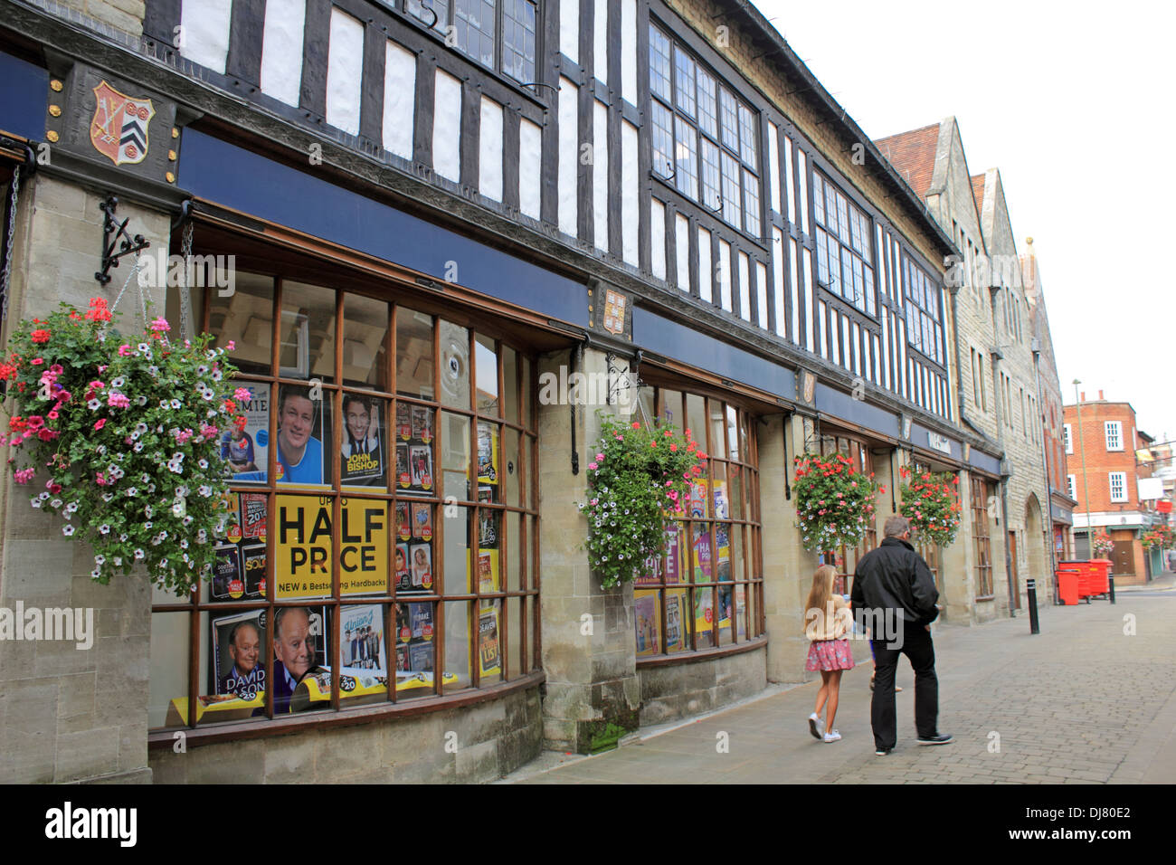 WHSmiths in the Pedestrianised High Street shopping centre Winchester