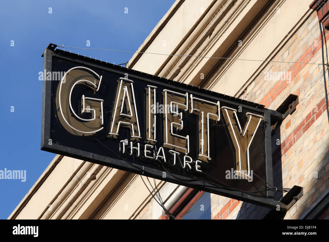 Gaiety Theatre Sign in Dublin Stock Photo
