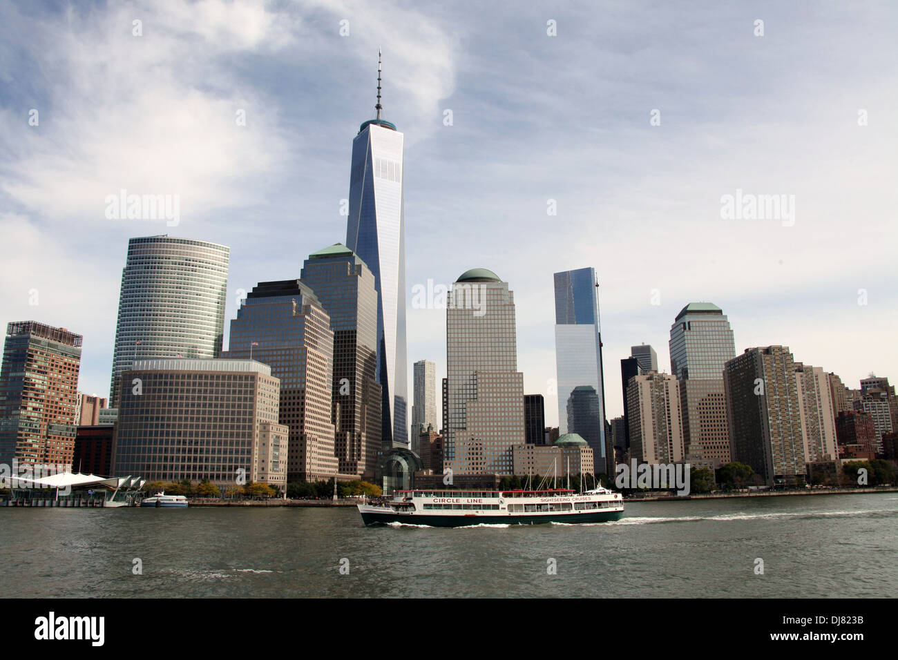 Manhattan Skyline from the Hudson River in New York Stock Photo - Alamy