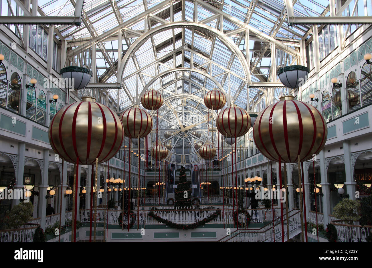 St Stephen's Green Shopping Centre in the city of Dublin at Christmas