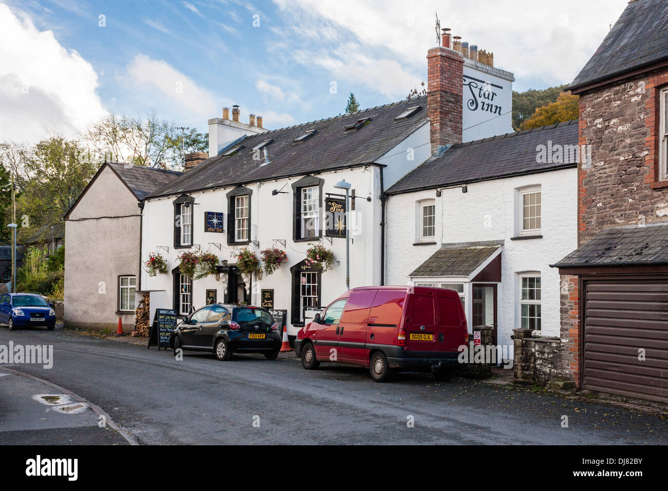 The Star Inn pub in Talybont-on-Usk, Wales, mid and South Wales CAMRA pub of the year, 2013. Stock Photo