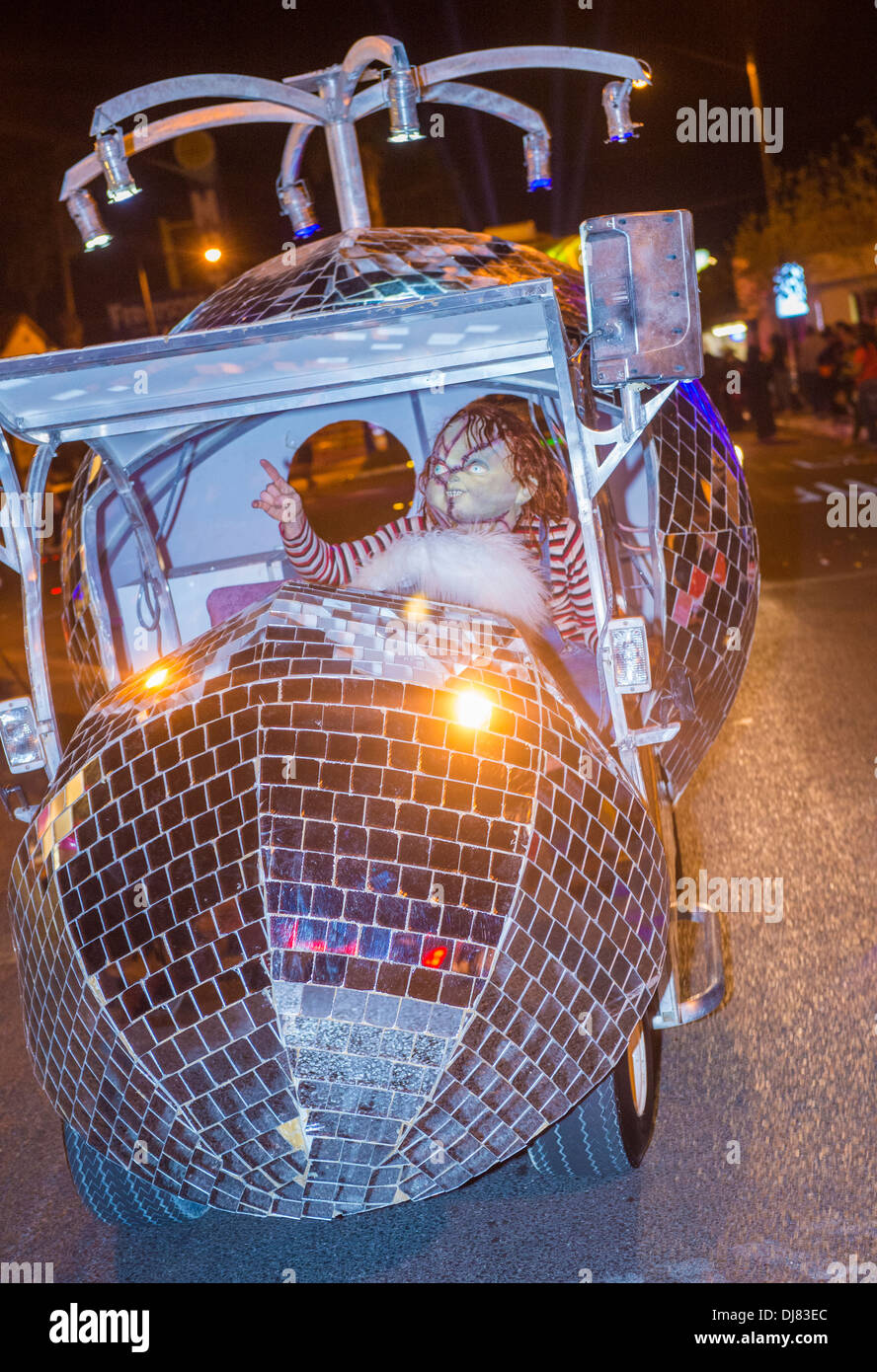 An unidentified participant at the annual Las Vegas Halloween parade