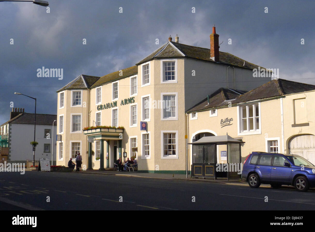 The Graham Arms hotel in Longtown UK, near Carlisle and the Scottish Borders. Stock Photo