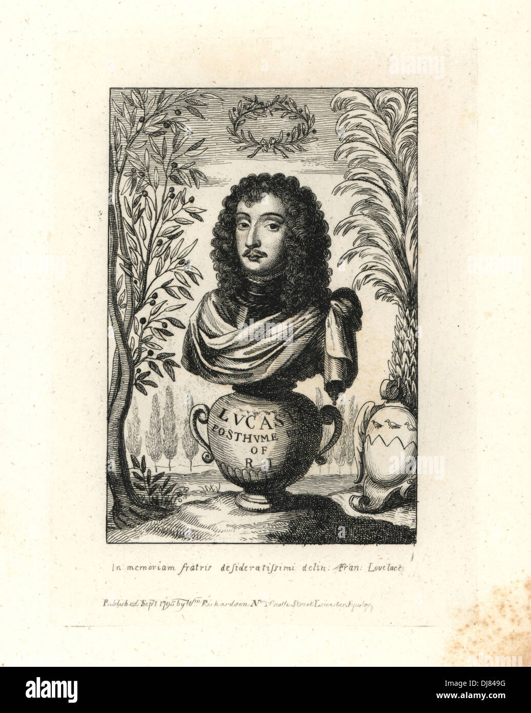 Richard Lovelace, army colonel and poet, died 1658 Stock Photo Alamy