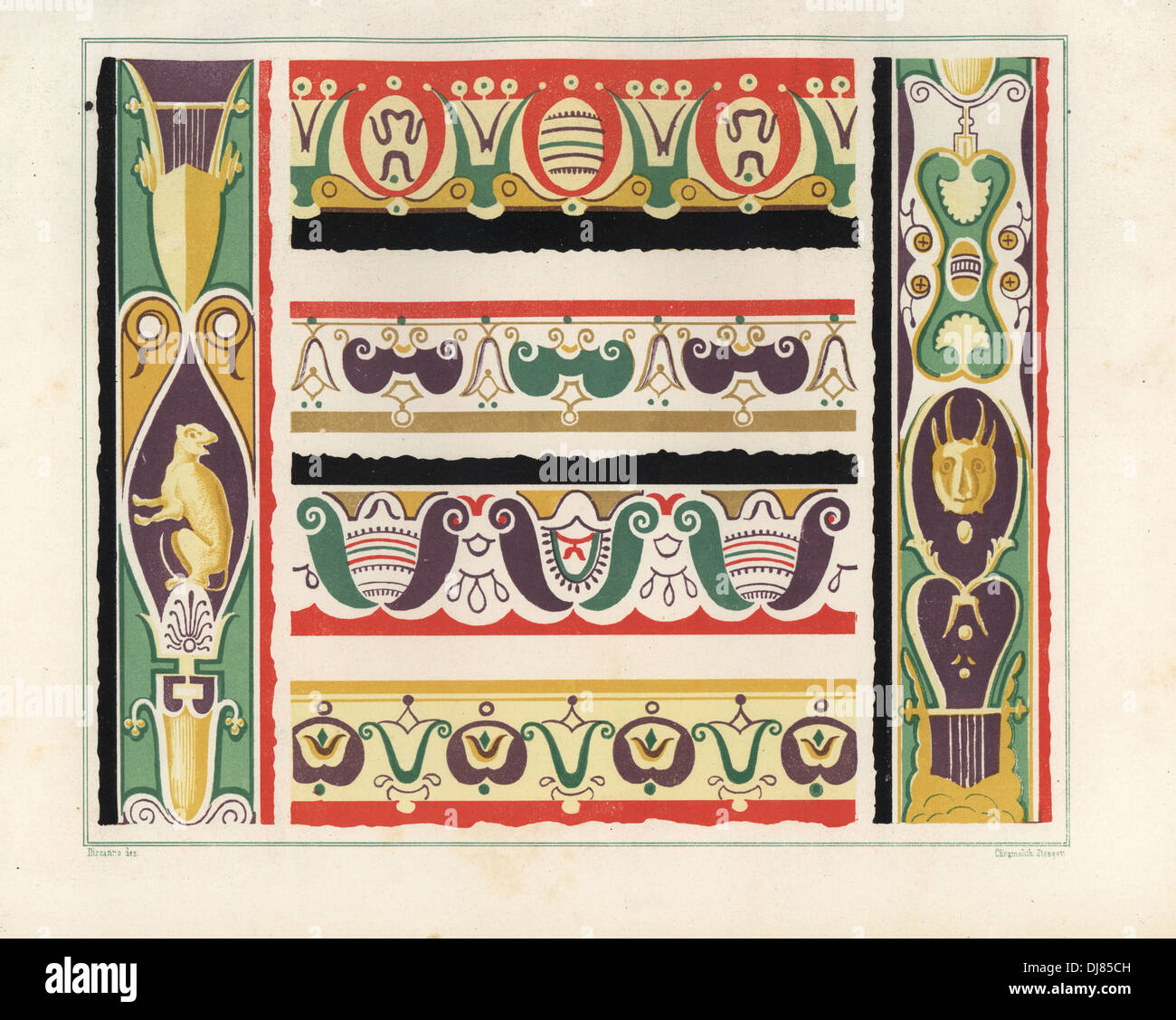 Wall decorations from the tablinum of the house of Lucius Caecilius