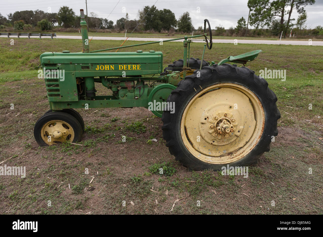 Antique farm tractor parked in Clermont, Florida USA Stock Photo Alamy
