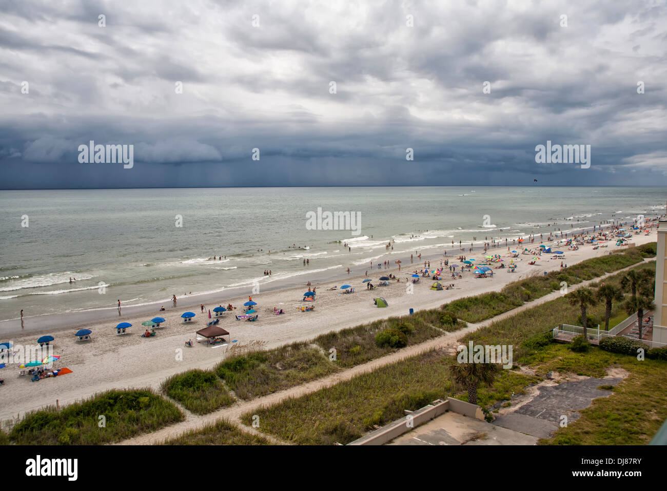 Beach at Myrtle Beach, South Carolina Stock Photo