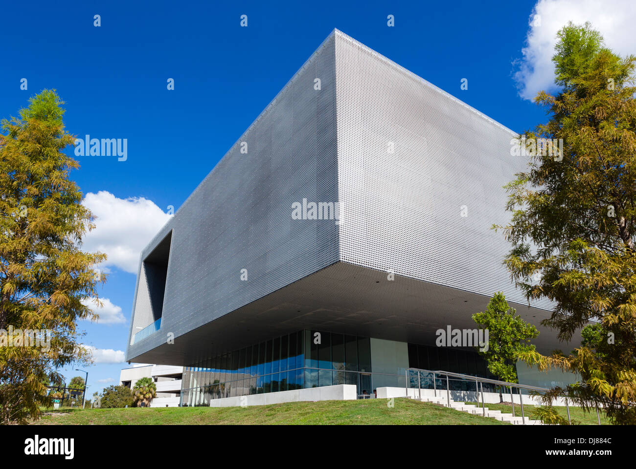 The Tampa Museum of Art from the Riverwalk, Tampa, Florida, USA Stock Photo
