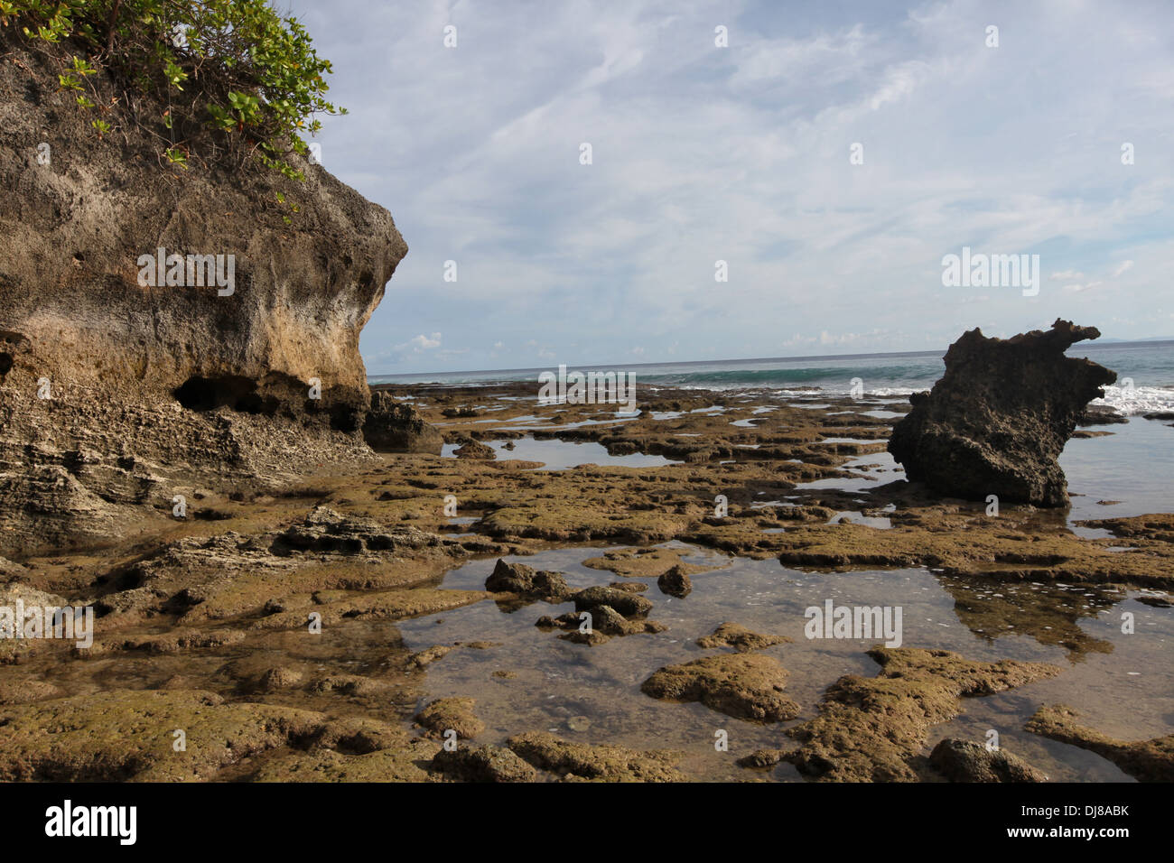 Sea water at the time of low tide in Neil Island, Andaman Islands, India Stock Photo