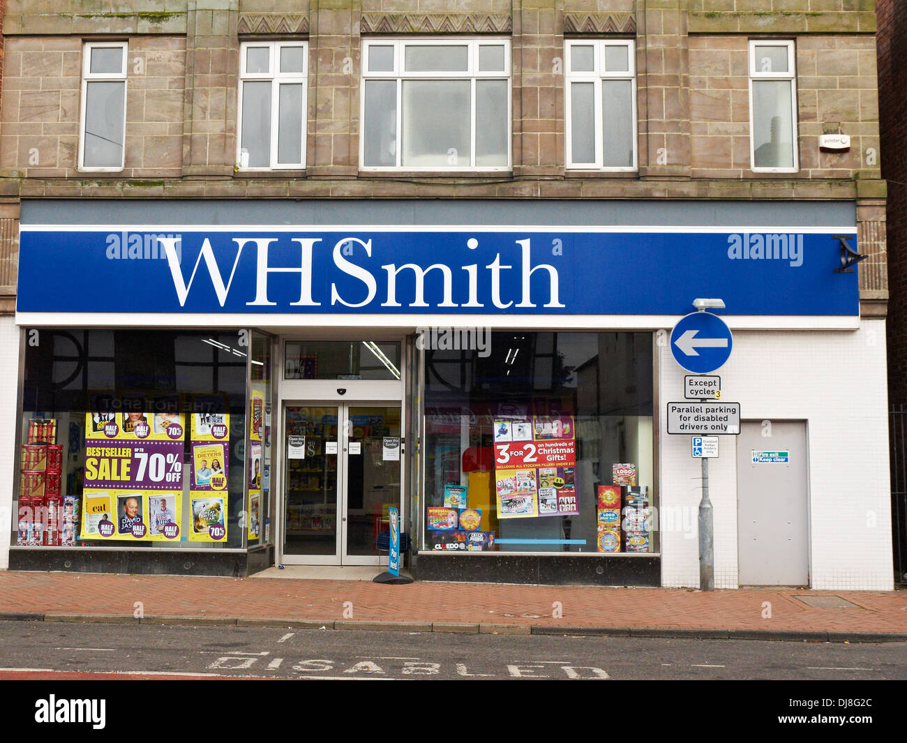 Former Woolworth shop now WHSmith in High street Sandbach UK Stock Photo