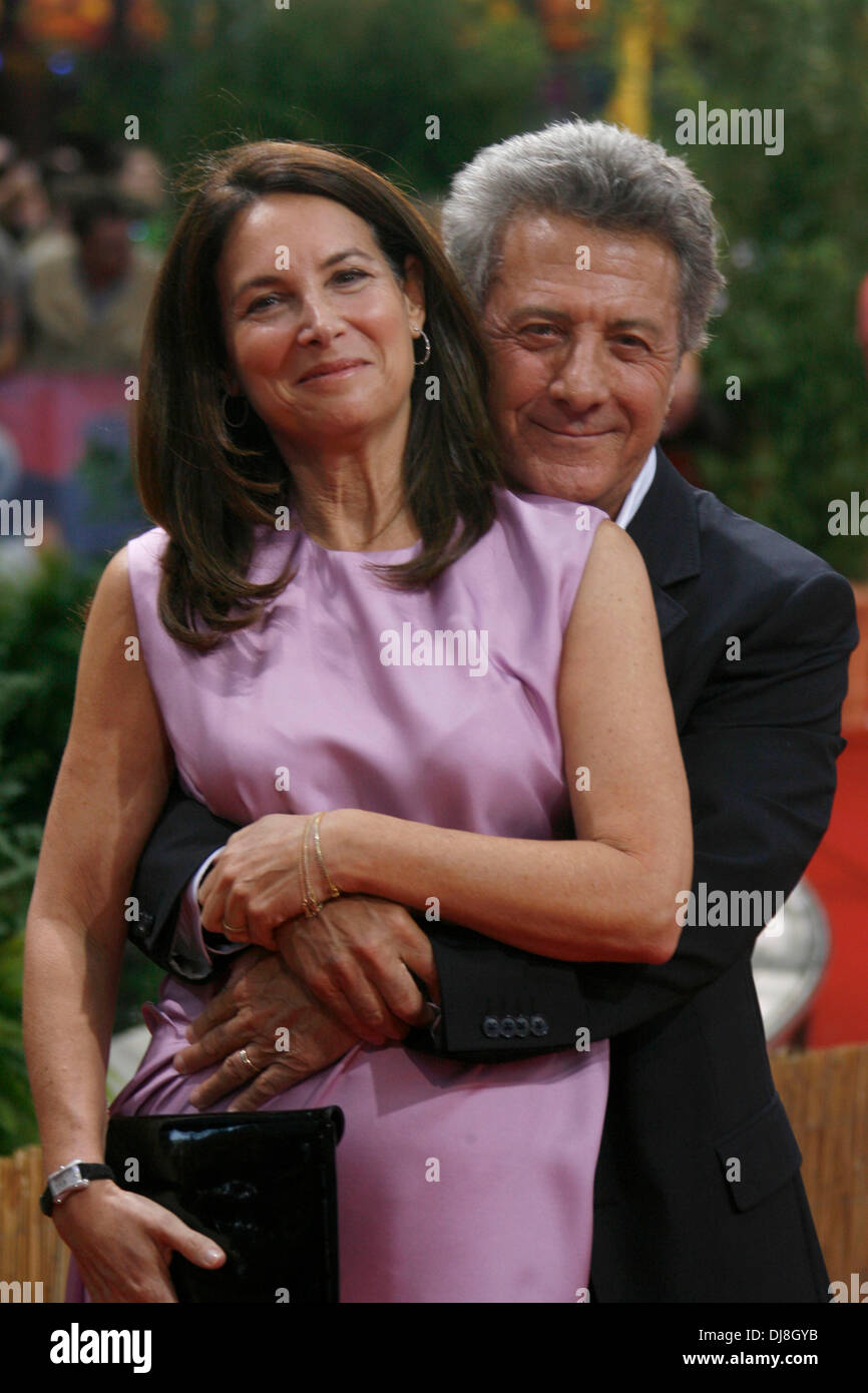 Dustin Hoffman and his wife Lisa at the film premiere of 