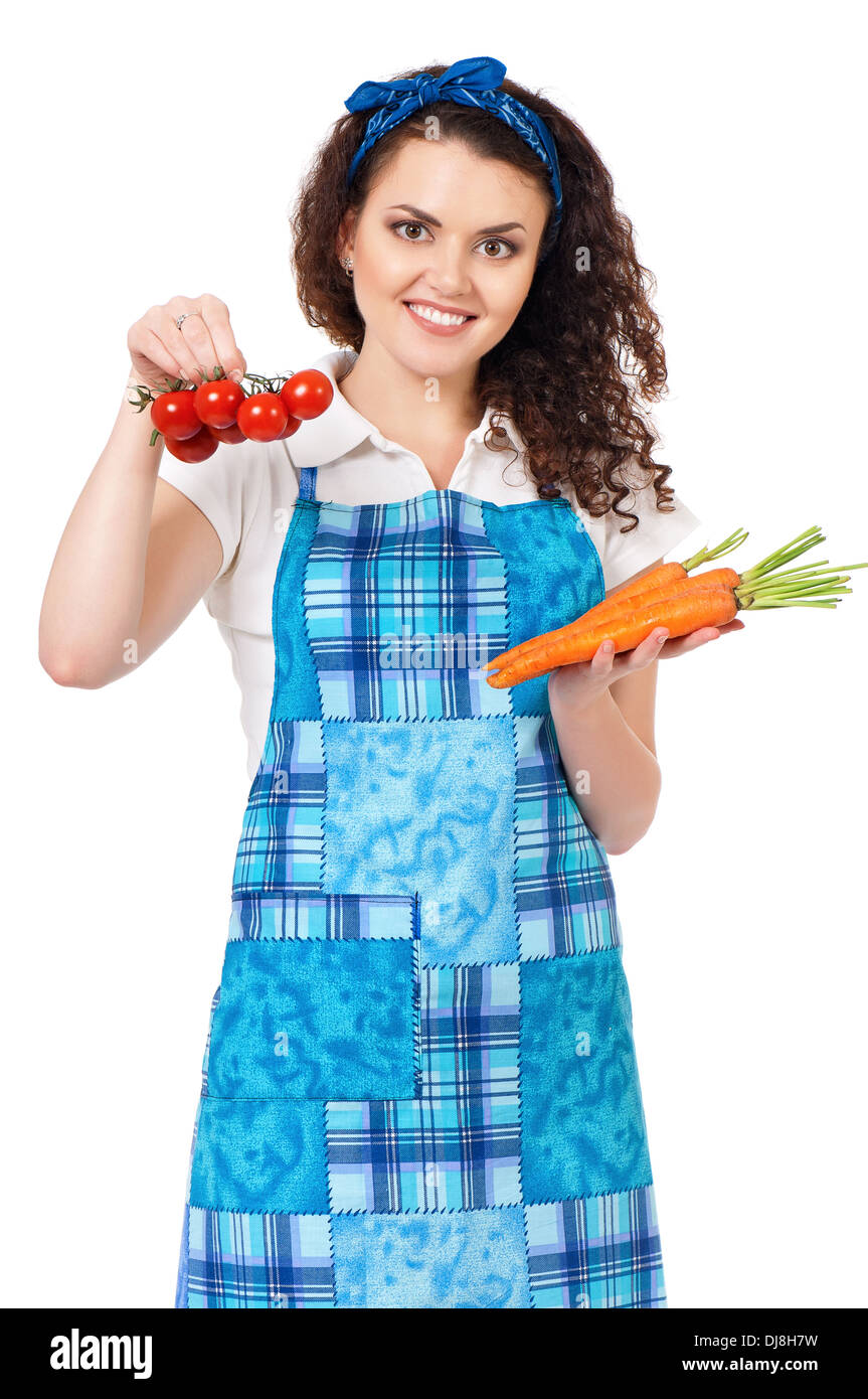 Young girl with an apron hi-res stock photography and images - Alamy