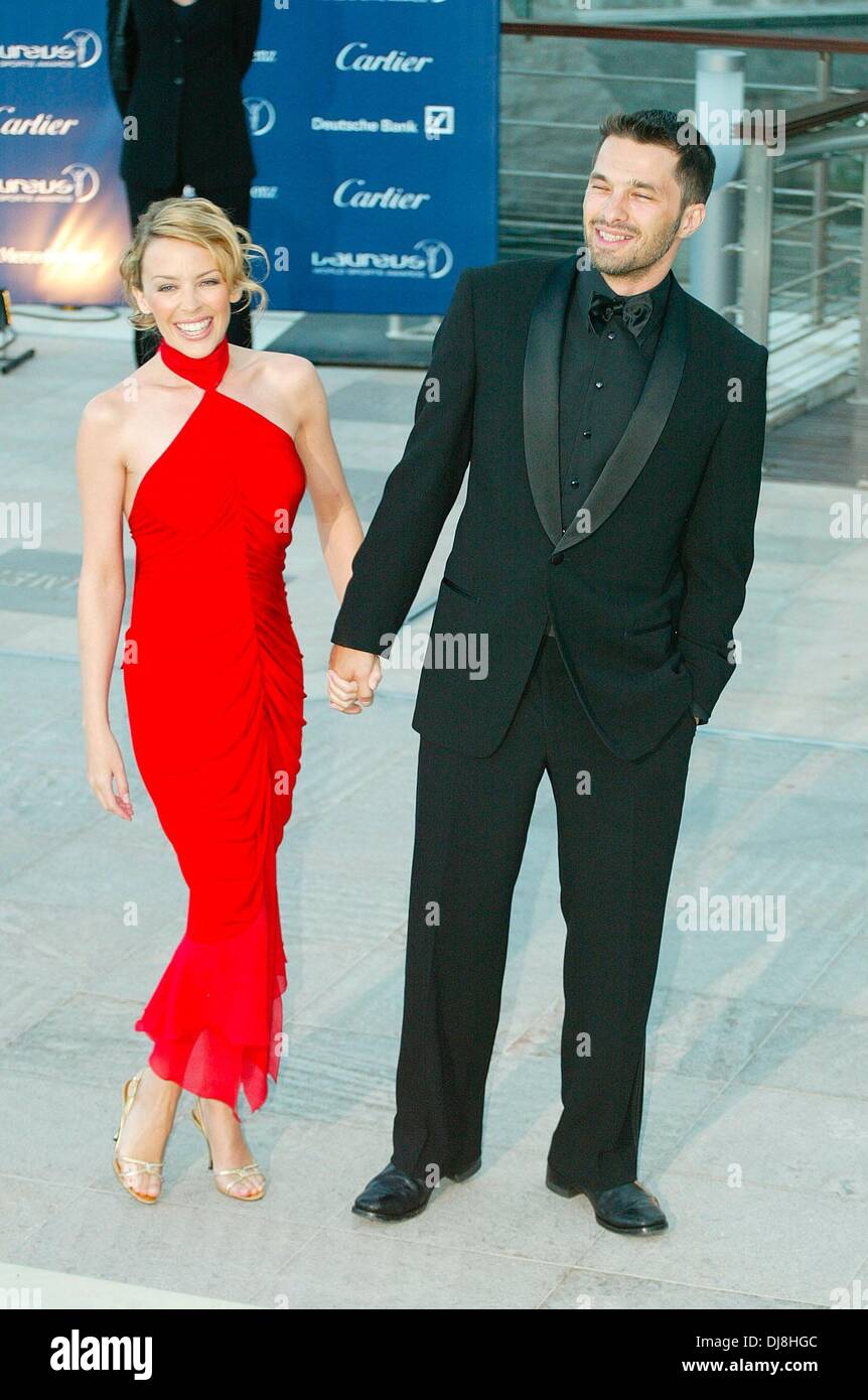Kylie Minogue and Olivier Martinez at
